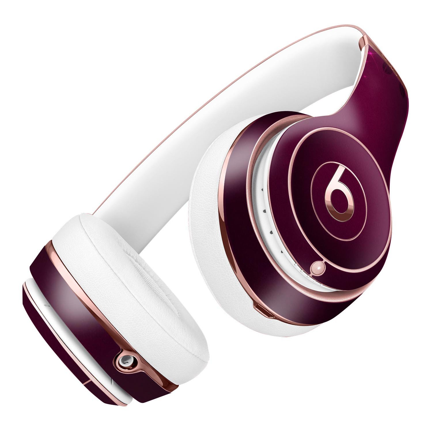 Faded Falling Leaves of Burgundy Skin Kit for Beats by Dre Solo 3 Wireless Headphones, showcasing a vibrant leaf design.