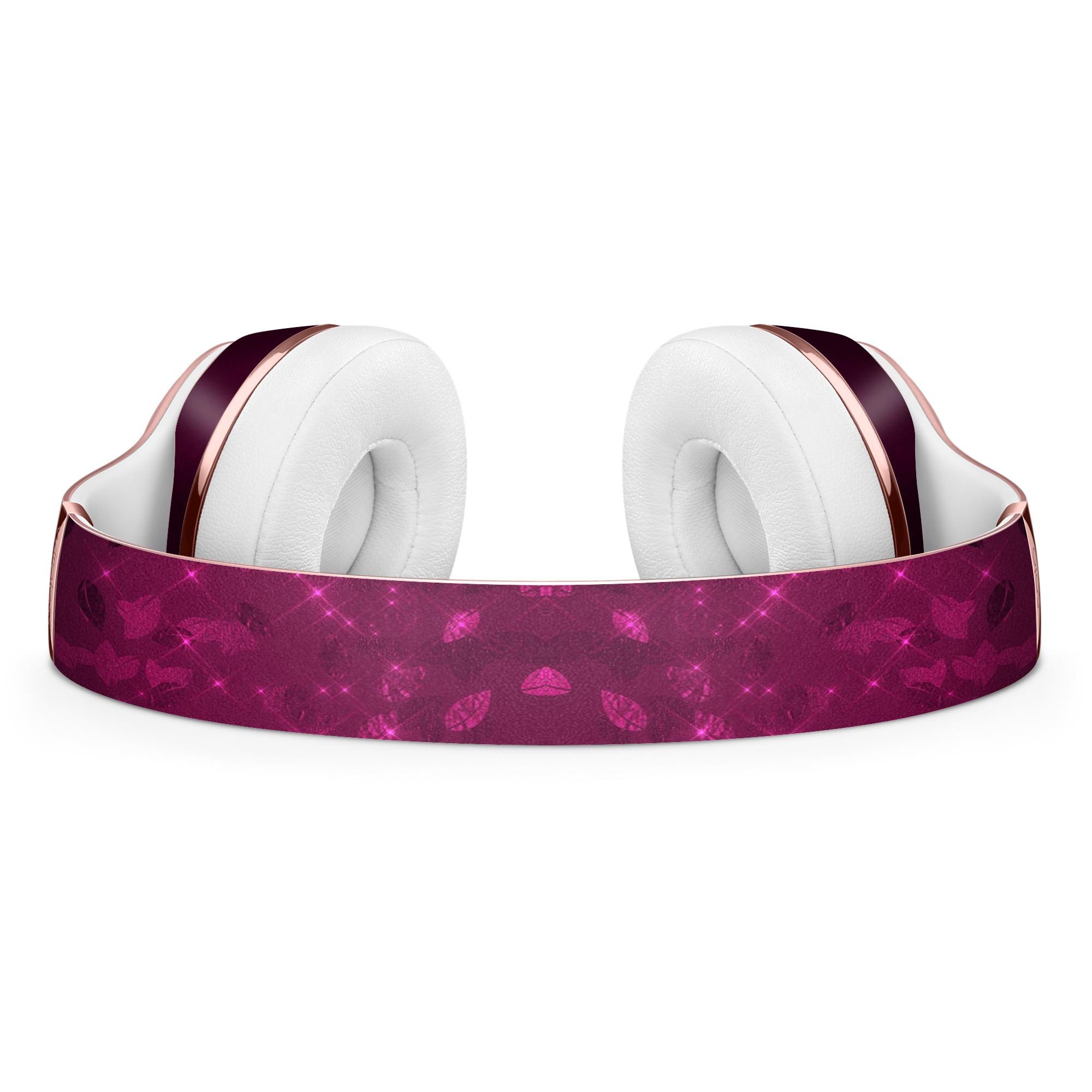 Faded Falling Leaves of Burgundy Skin Kit for Beats by Dre Solo 3 Wireless Headphones, showcasing a vibrant leaf design.