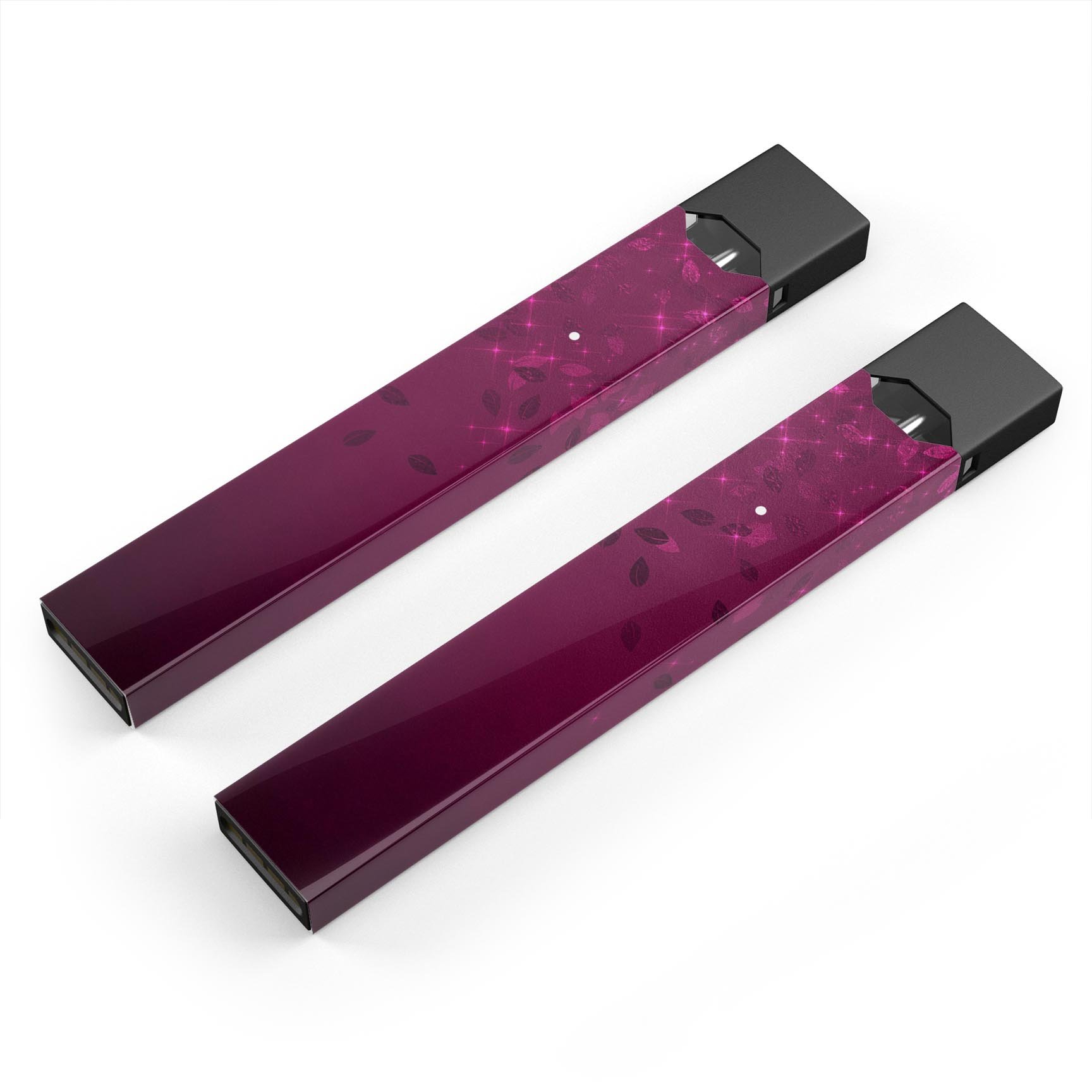 Faded Falling Leaves of Burgundy skin-wrap for JUUL device, showcasing intricate leaf patterns and rich burgundy color.