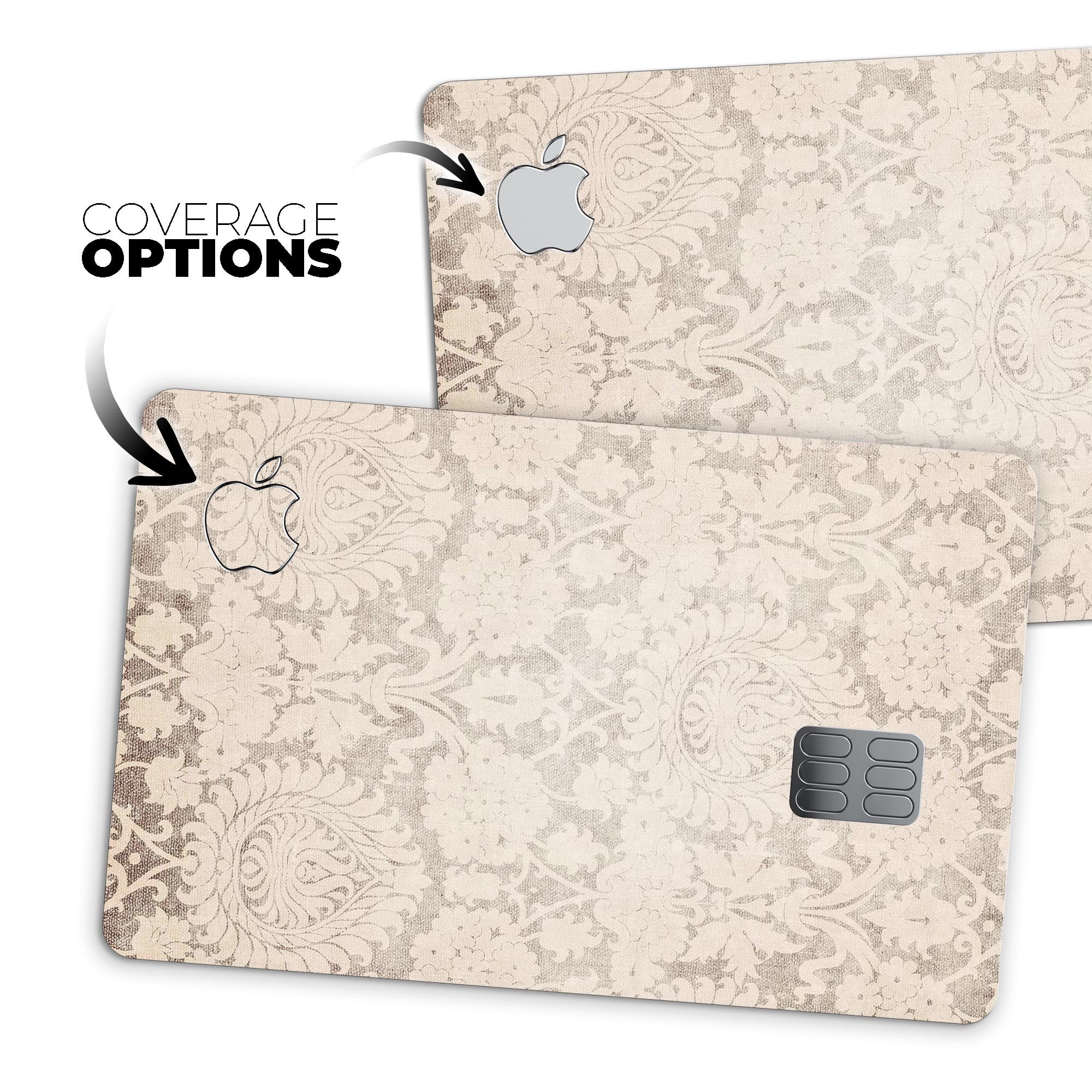 Faded Grunge Pattern skin decal for Apple Card, showcasing a stylish design with premium vinyl material.