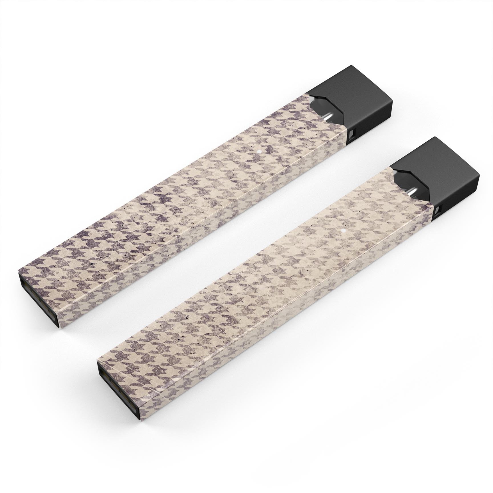 Faded Sharp Black and White Pattern decal for JUUL vaping device, showcasing a stylish design with protective features.