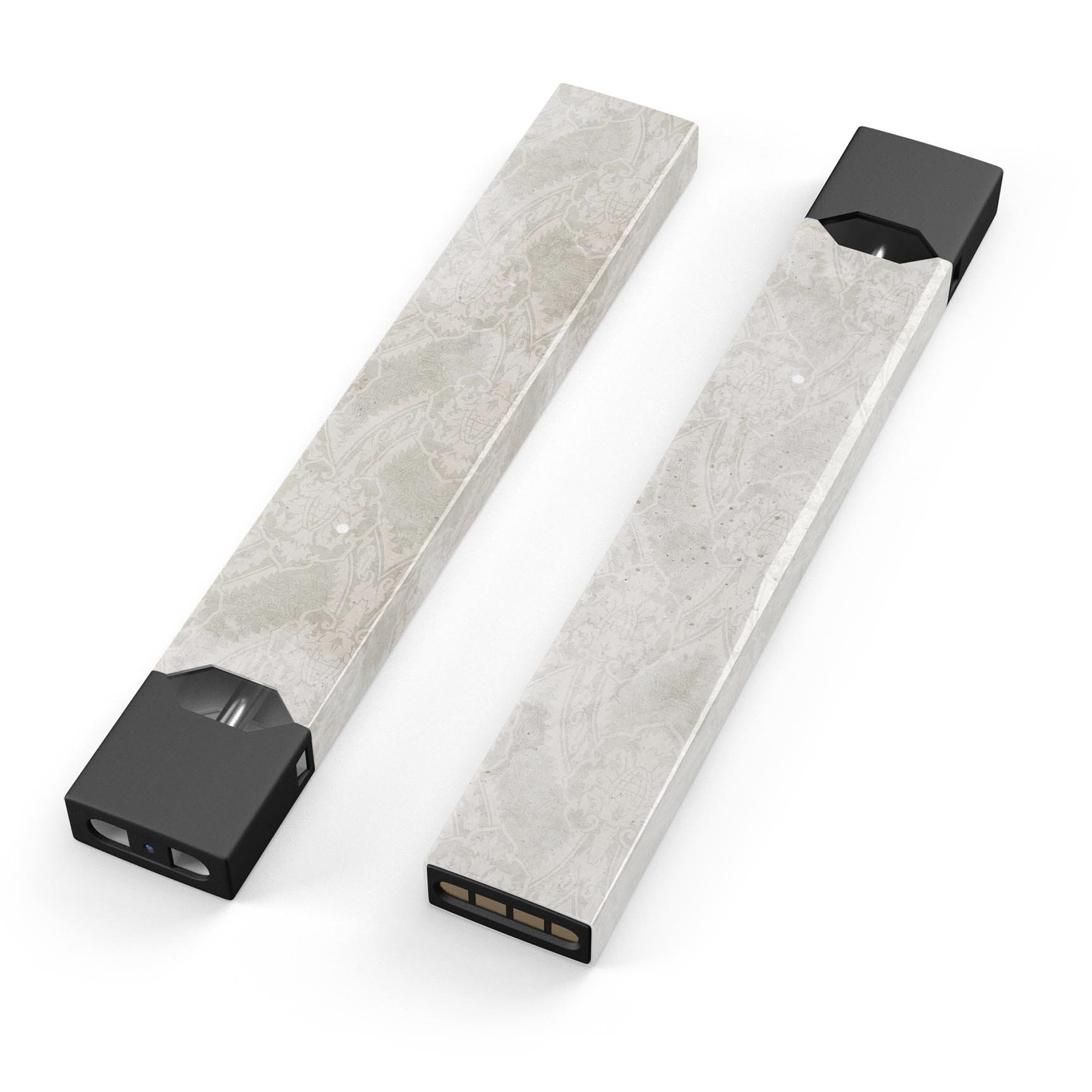 Faded White and Gray Royal Pattern decal for JUUL vaping device, showcasing a stylish design with protective features.