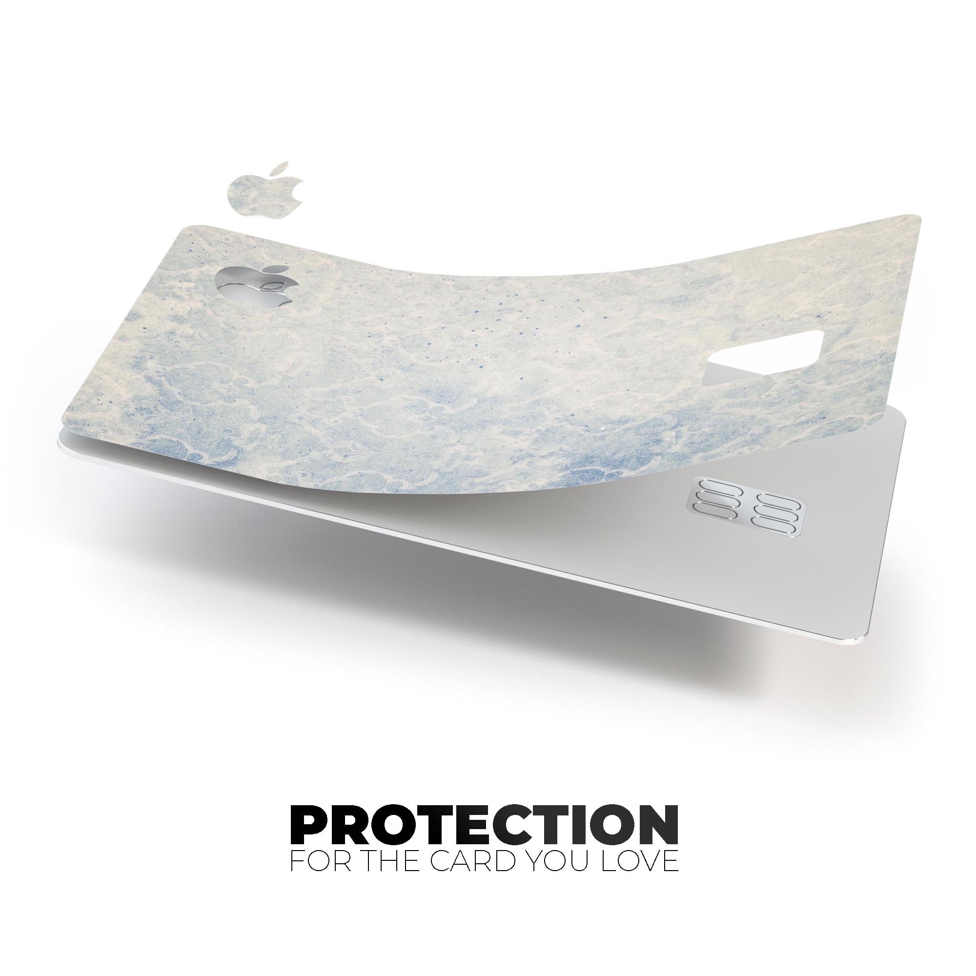 Faded Winds of Winter Damask Pattern decal on an Apple Card, showcasing its elegant design and premium quality.