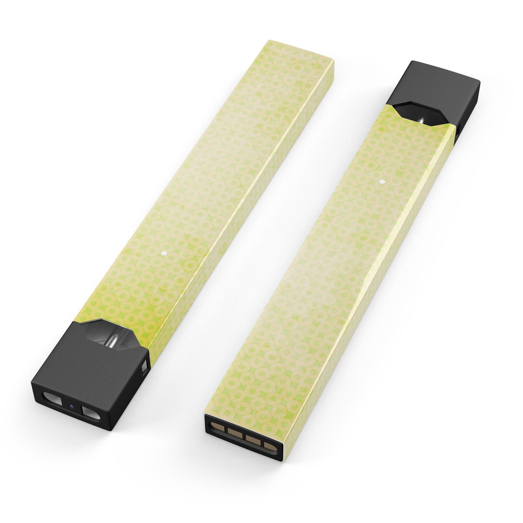 Faded Yellow Micro Grunge Dots skin-wrap for JUUL device, showcasing a stylish design with micro grunge dots pattern.