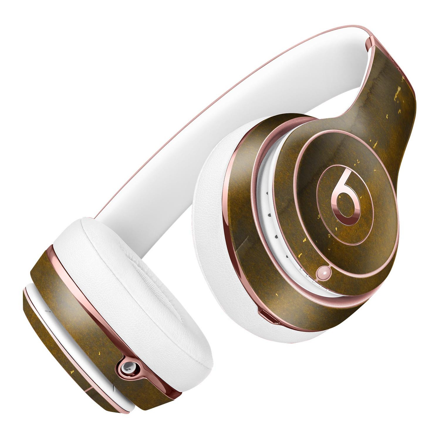 Fading Golden Fire Field Skin Kit for Beats by Dre Solo 3 Wireless Headphones, showcasing vibrant colors and a sleek design.