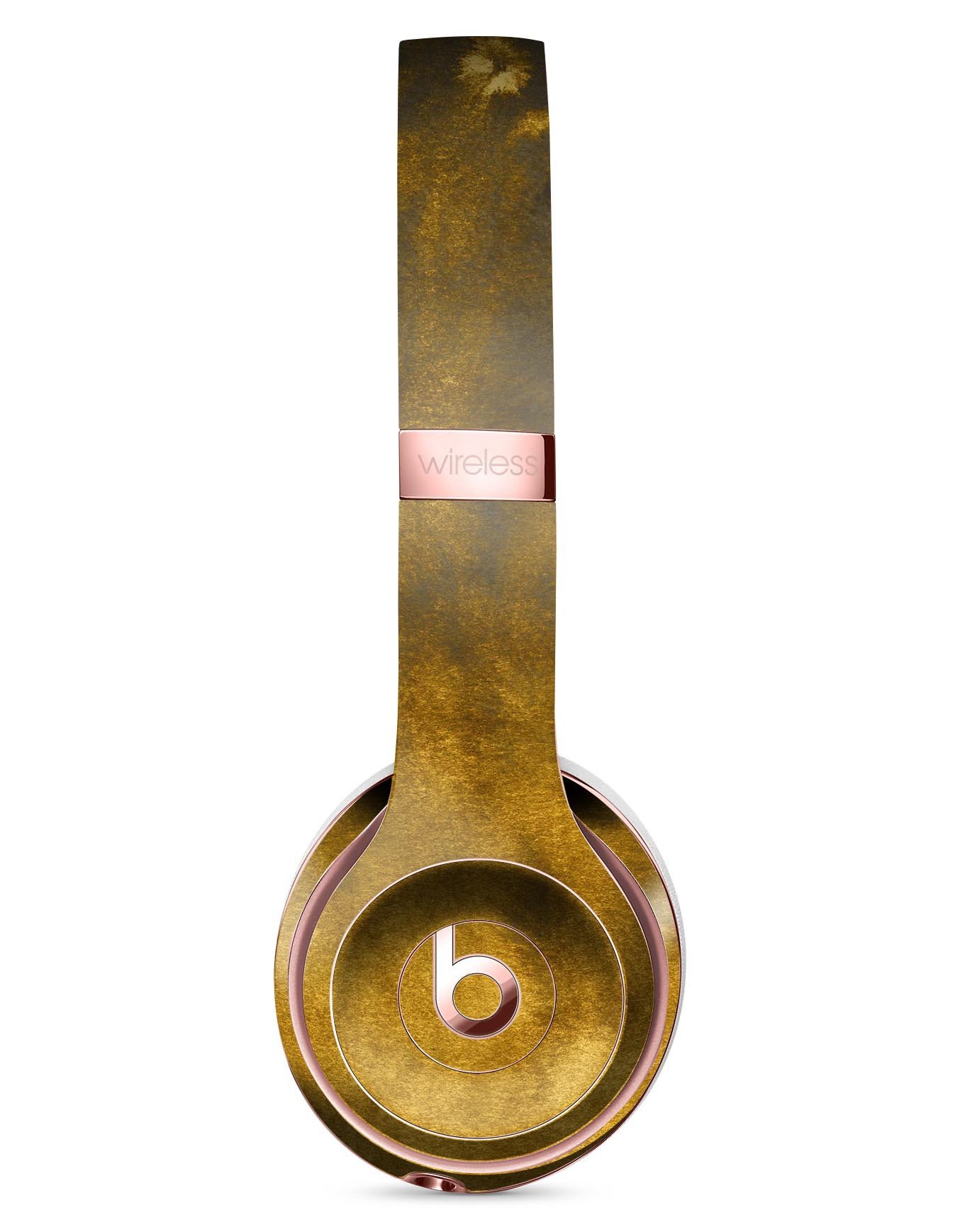 Fading Golden Fire Field V2 Full-Body Skin Kit for Beats by Dre Solo 3 Wireless Headphones, showcasing vibrant colors and sleek design.