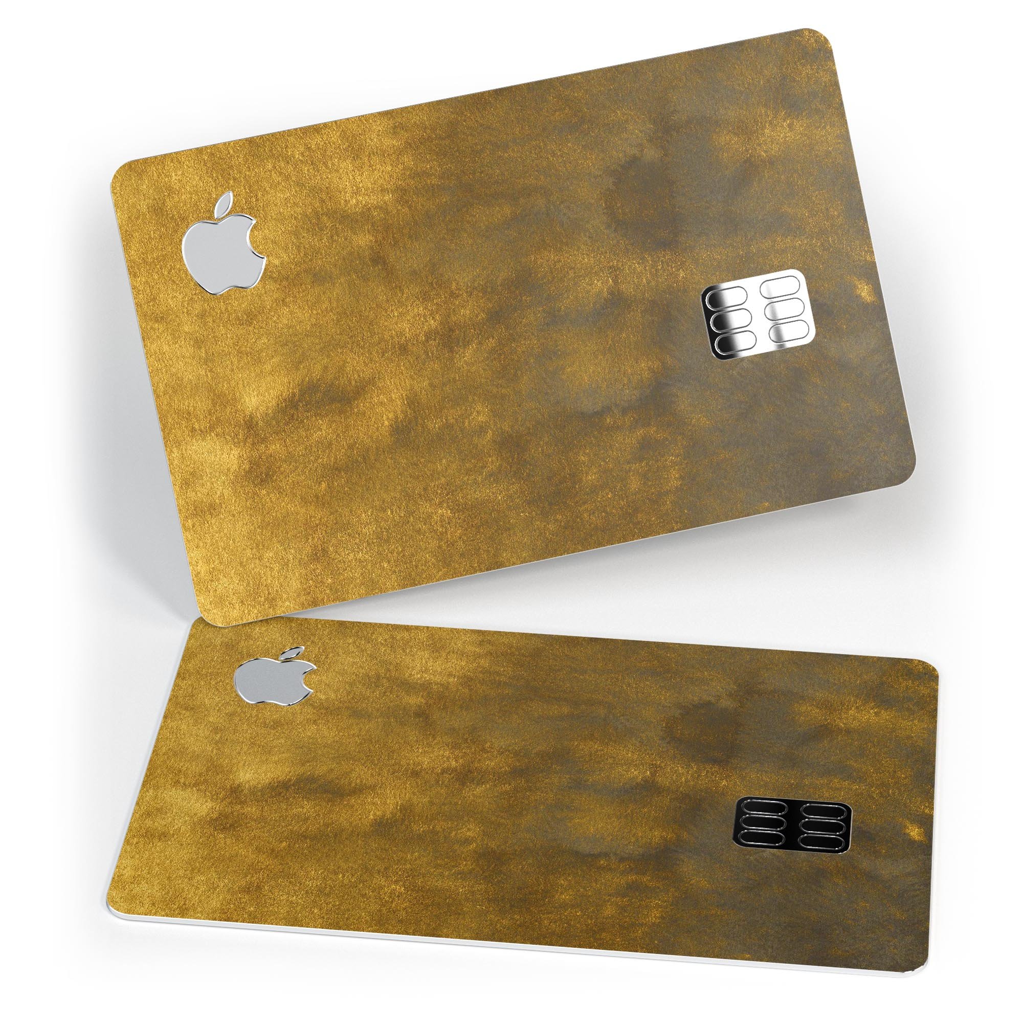 Fading Golden Fire Field V2 decal skin for Apple Card, showcasing a vibrant design with premium vinyl finish.