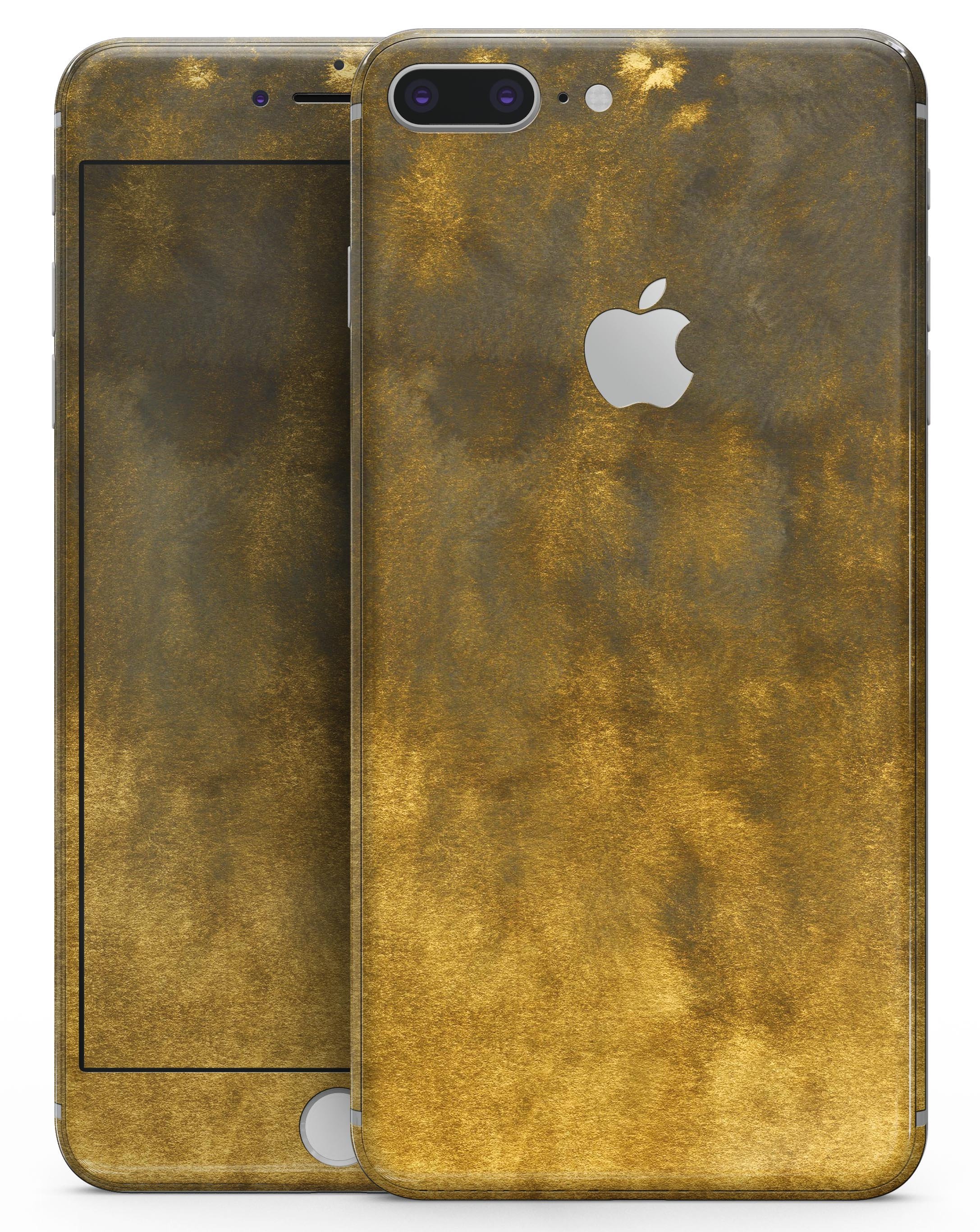 Fading Golden Fire Field V2 skin for iPhone 8 and 8 Plus, showcasing a vibrant golden design with a smooth finish.