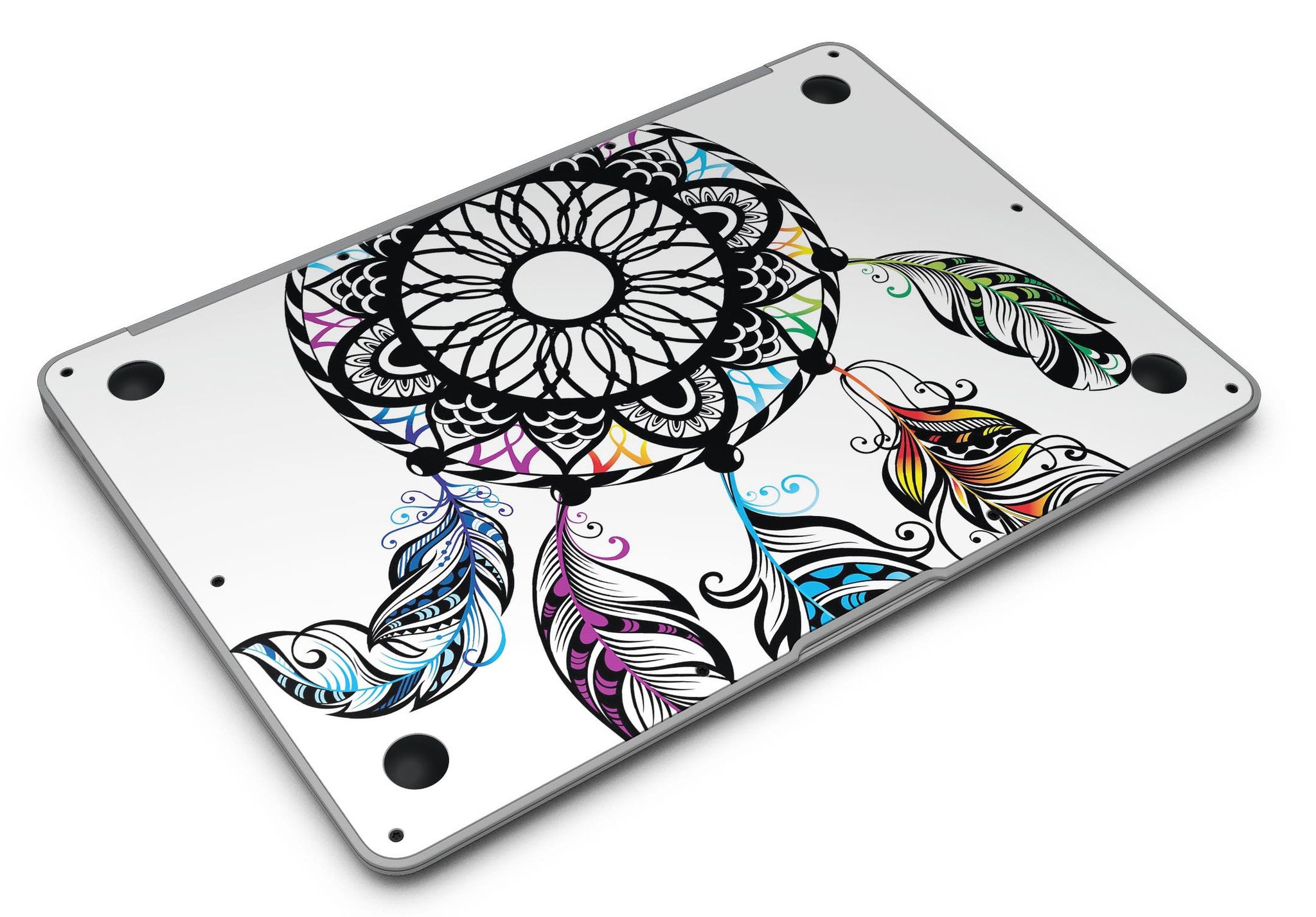 Fancy Dreamcatcher MacBook Air Skin Kit showcasing vibrant design and premium vinyl material.