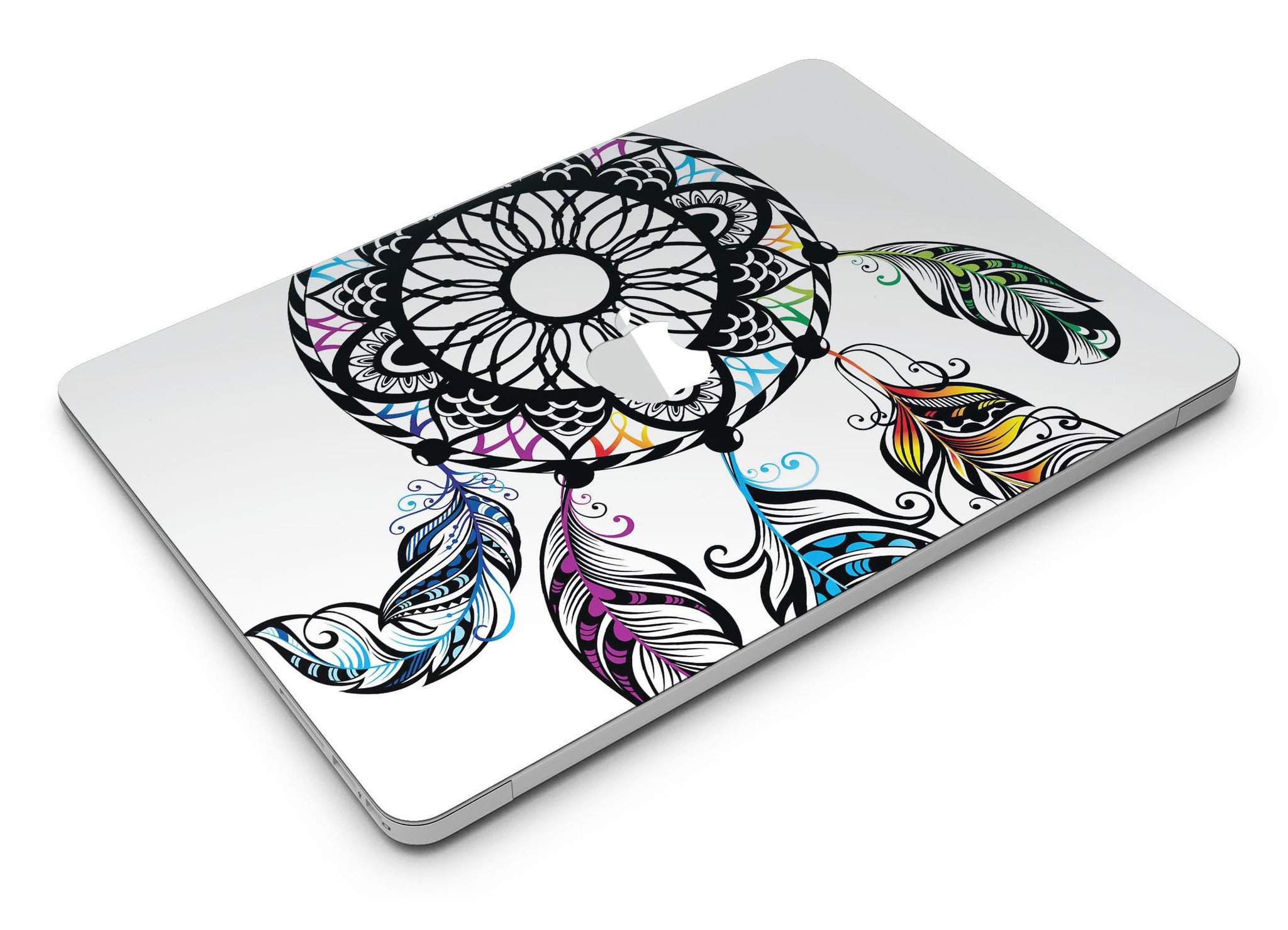 Fancy Dreamcatcher MacBook Air Skin Kit showcasing vibrant design and premium vinyl material.