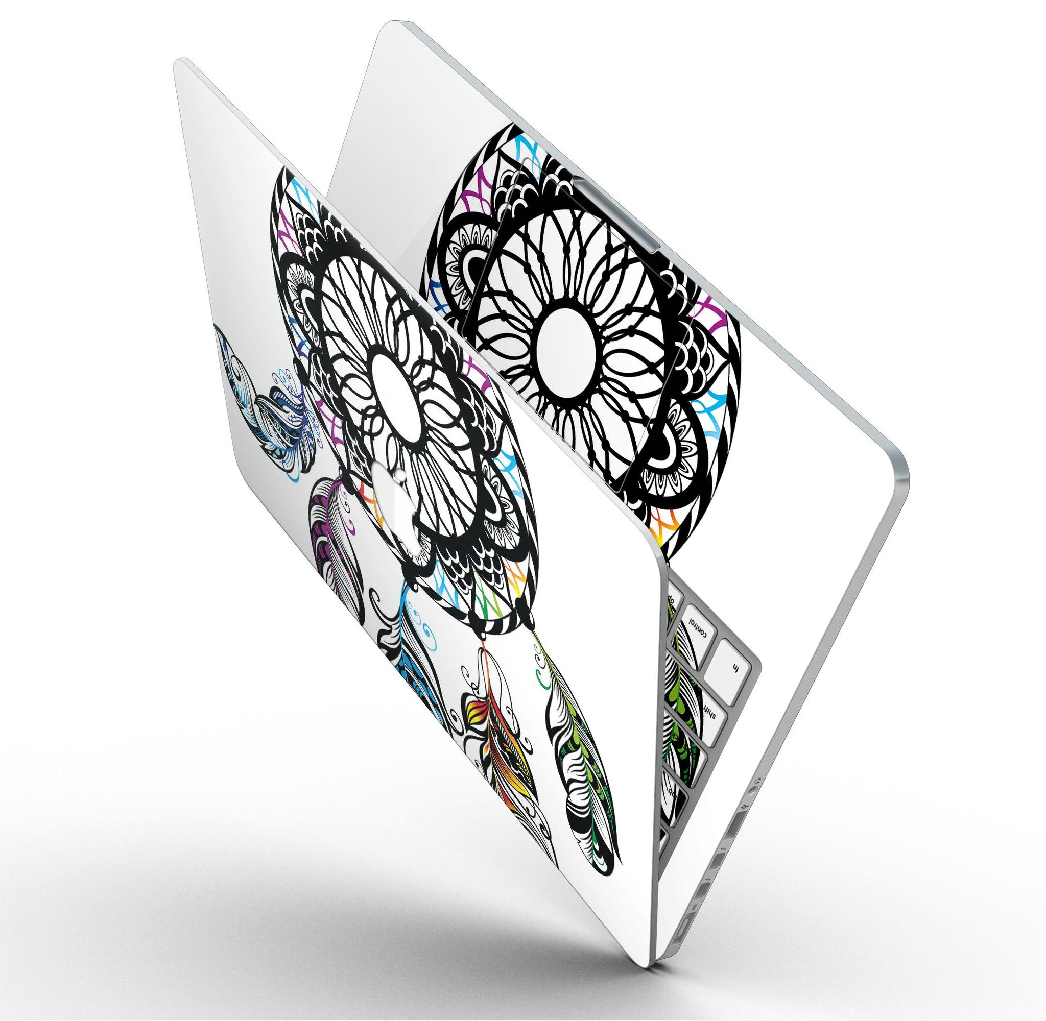 Fancy Dreamcatcher skin for MacBook Pro with Retina Display, showcasing vibrant design and premium vinyl material.