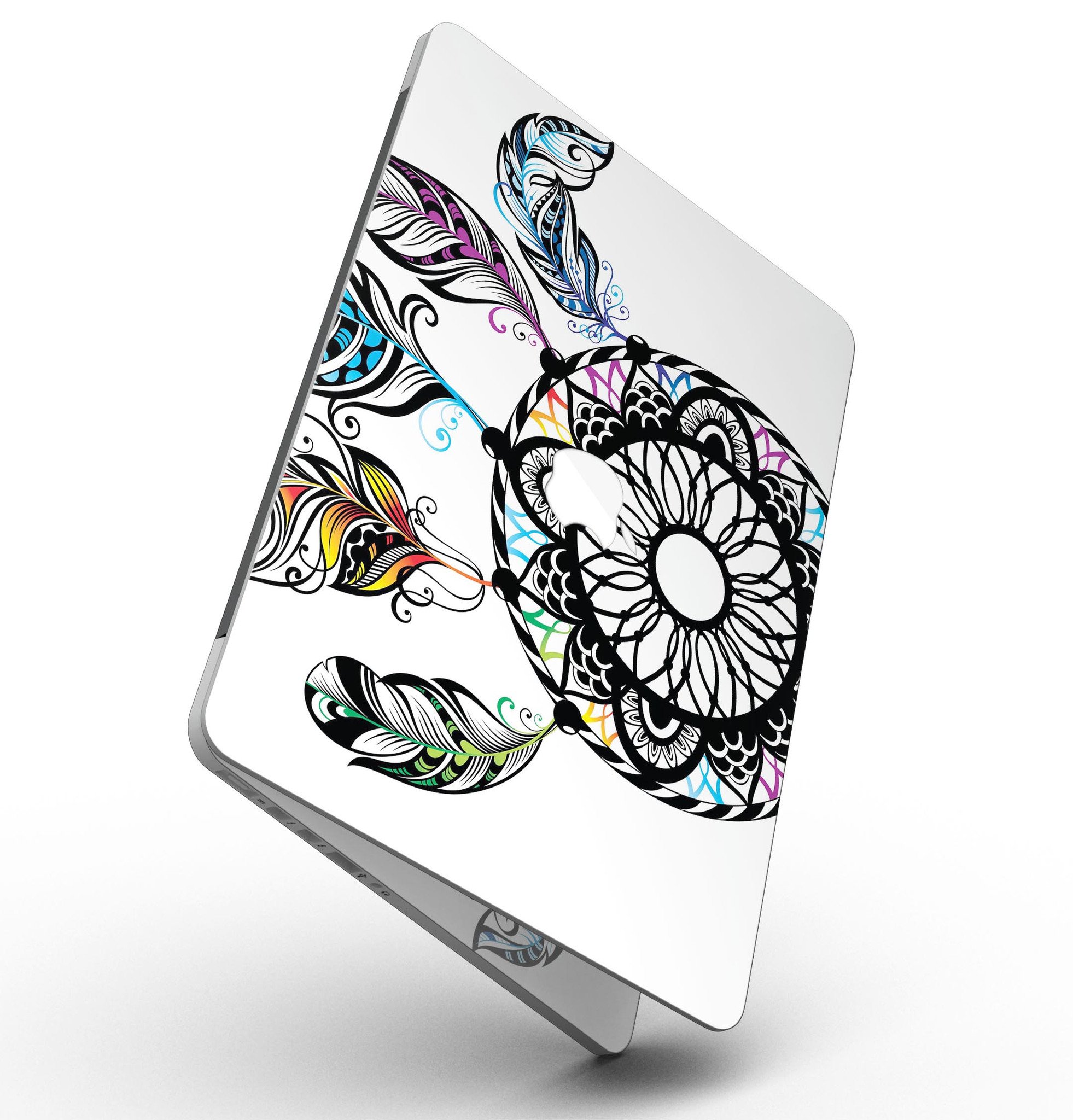 Fancy Dreamcatcher skin for MacBook Pro with Retina Display, showcasing vibrant design and premium vinyl material.