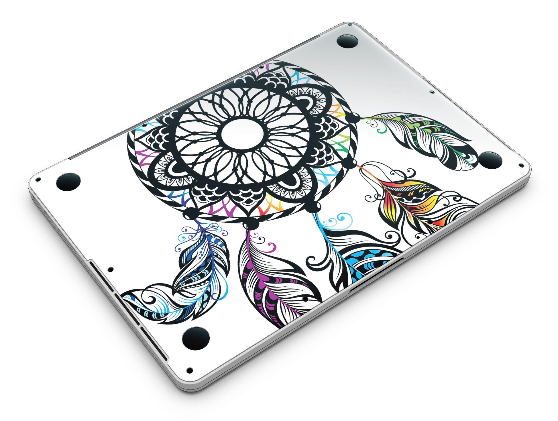 Fancy Dreamcatcher skin for MacBook Pro with Retina Display, showcasing vibrant design and premium vinyl material.