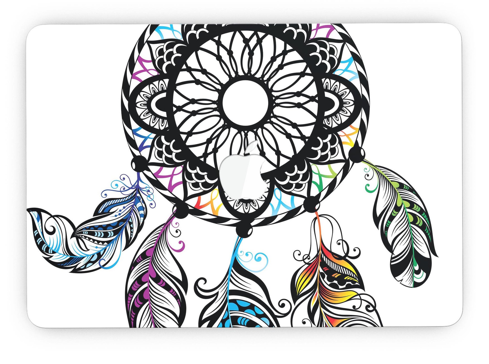 Fancy Dreamcatcher skin for MacBook Pro with Retina Display, showcasing vibrant design and premium vinyl material.