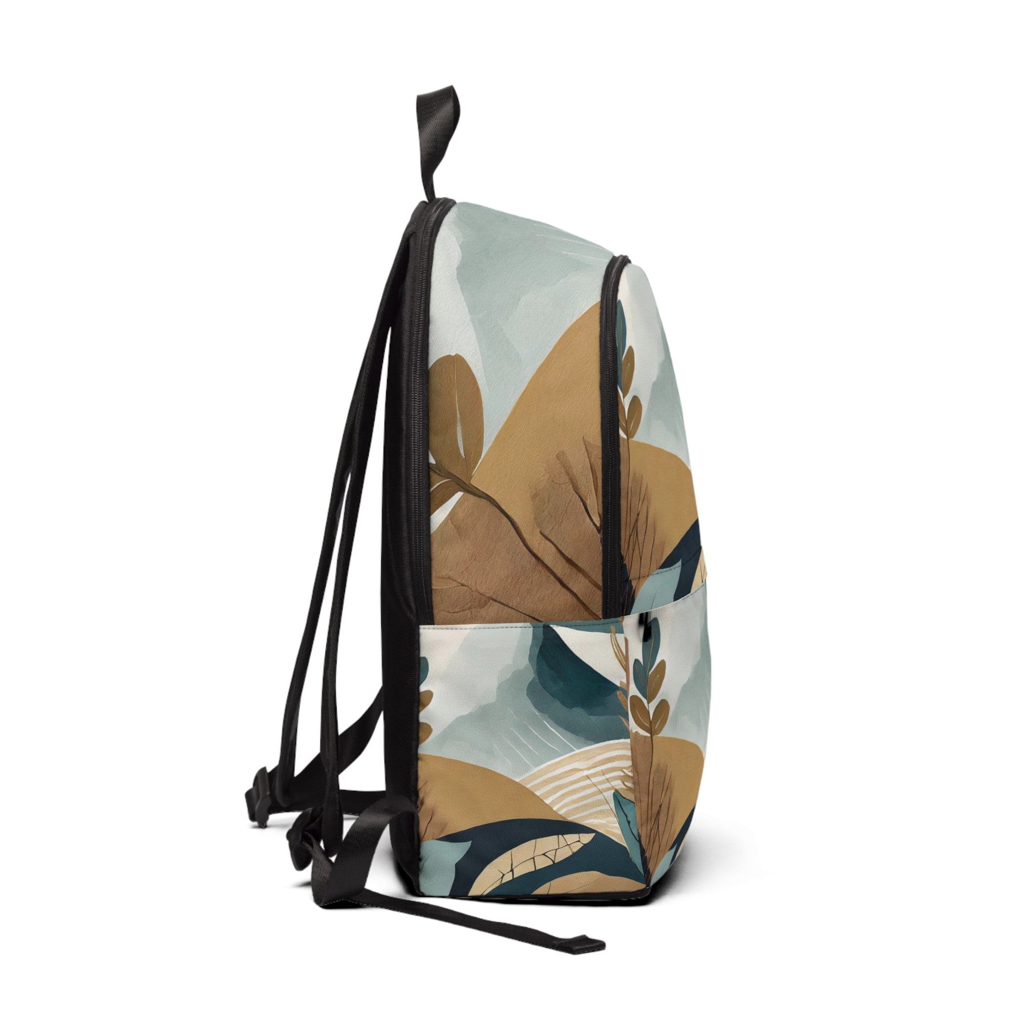 Fashion Backpack in Boho Style Print, featuring waterproof nylon material and adjustable straps, perfect for urban adventures.