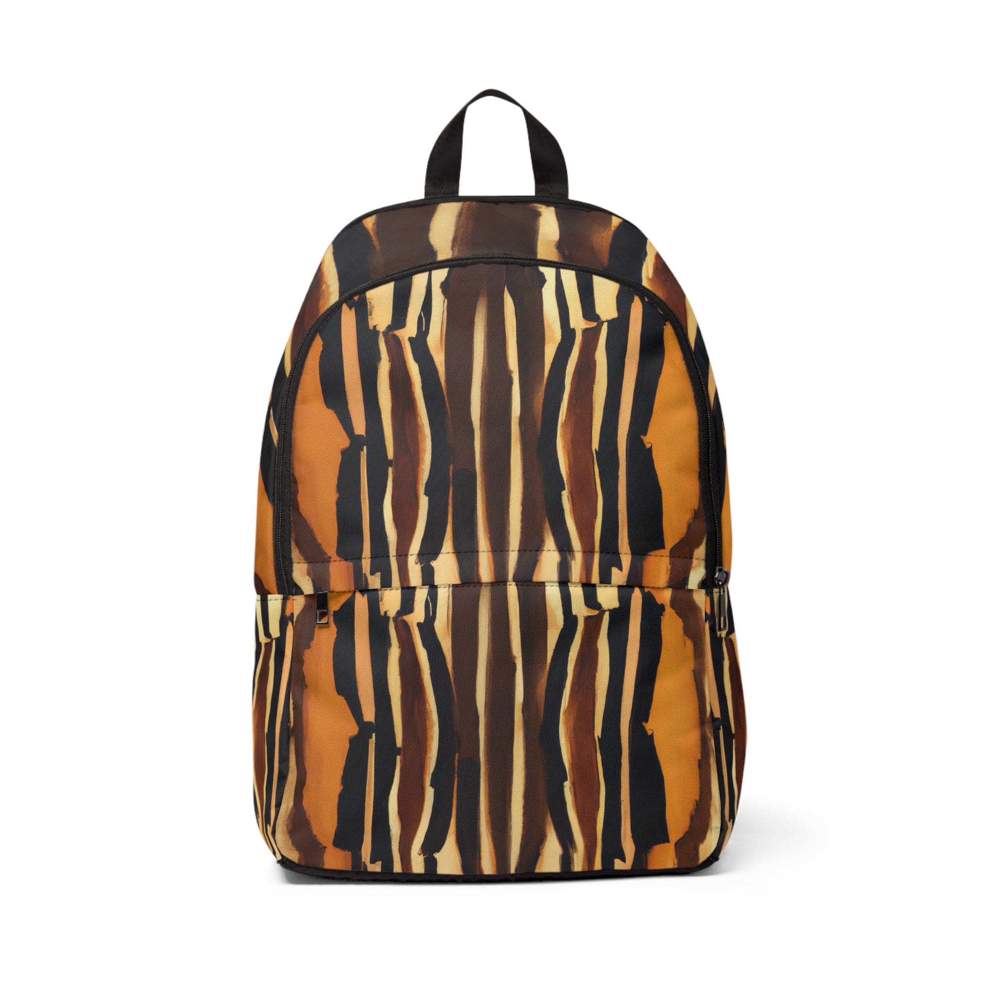 Fashion Backpack featuring a waterproof zorse lines print, designed for urban chic style and functionality.