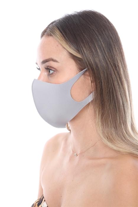 Dr. Agen Grey Face Mask made from antibacterial fabric, featuring a double-sided design for easy breathing, packaged in a set of 10.