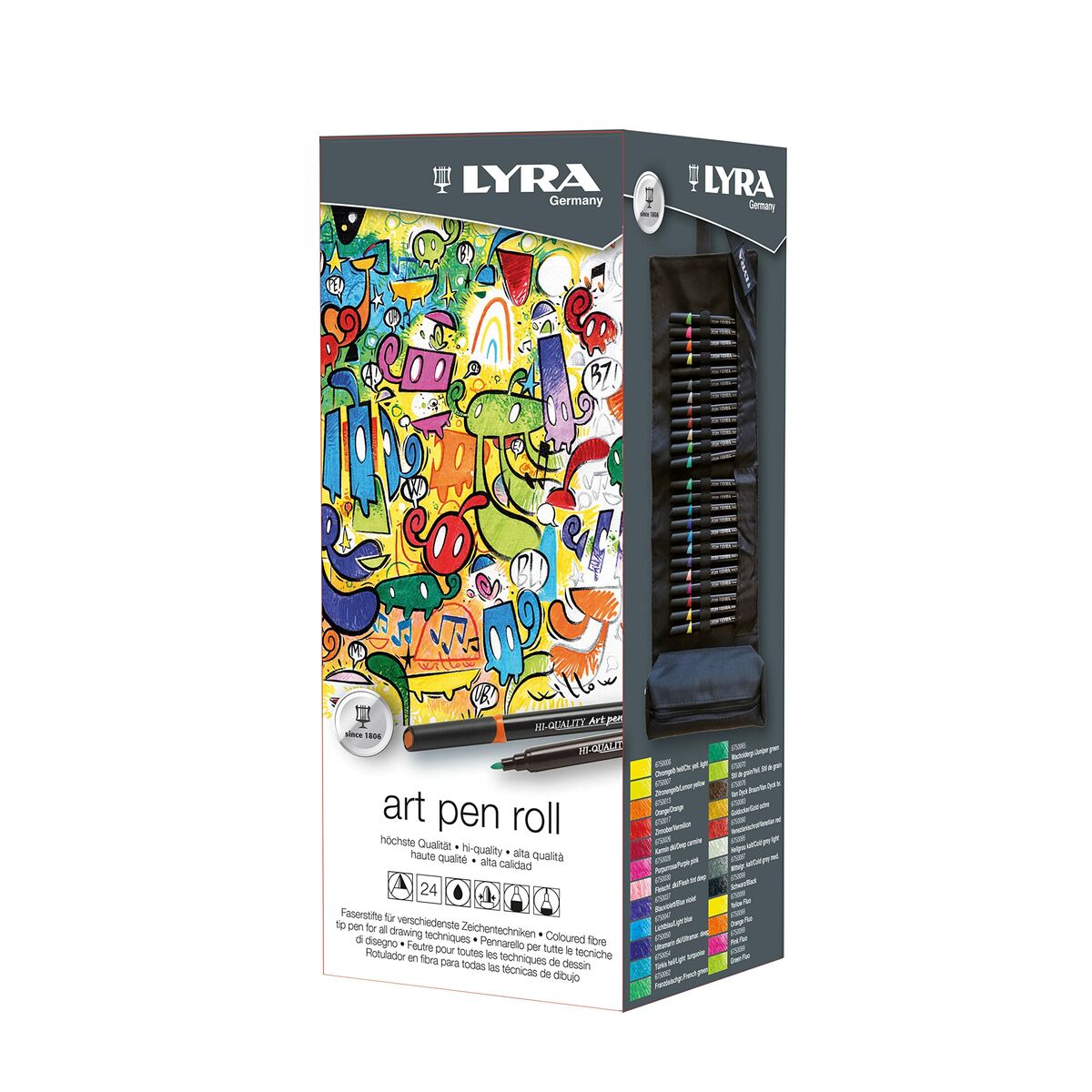 Lyra Art Pen Roll Box