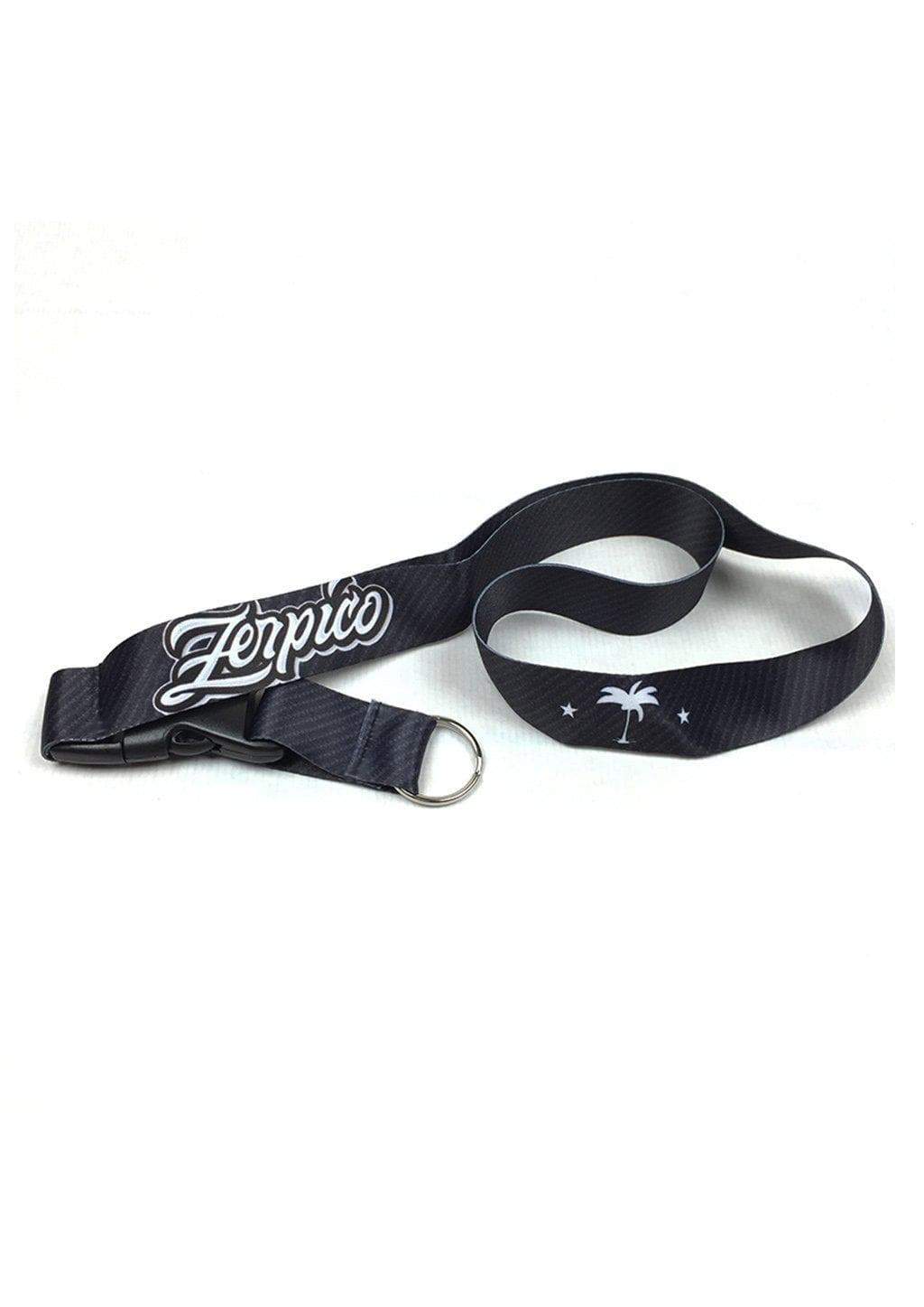 Fibrous Lanyard featuring a sturdy steel clasp and a stylish carbon fiber pattern, ideal for holding keys and IDs securely.