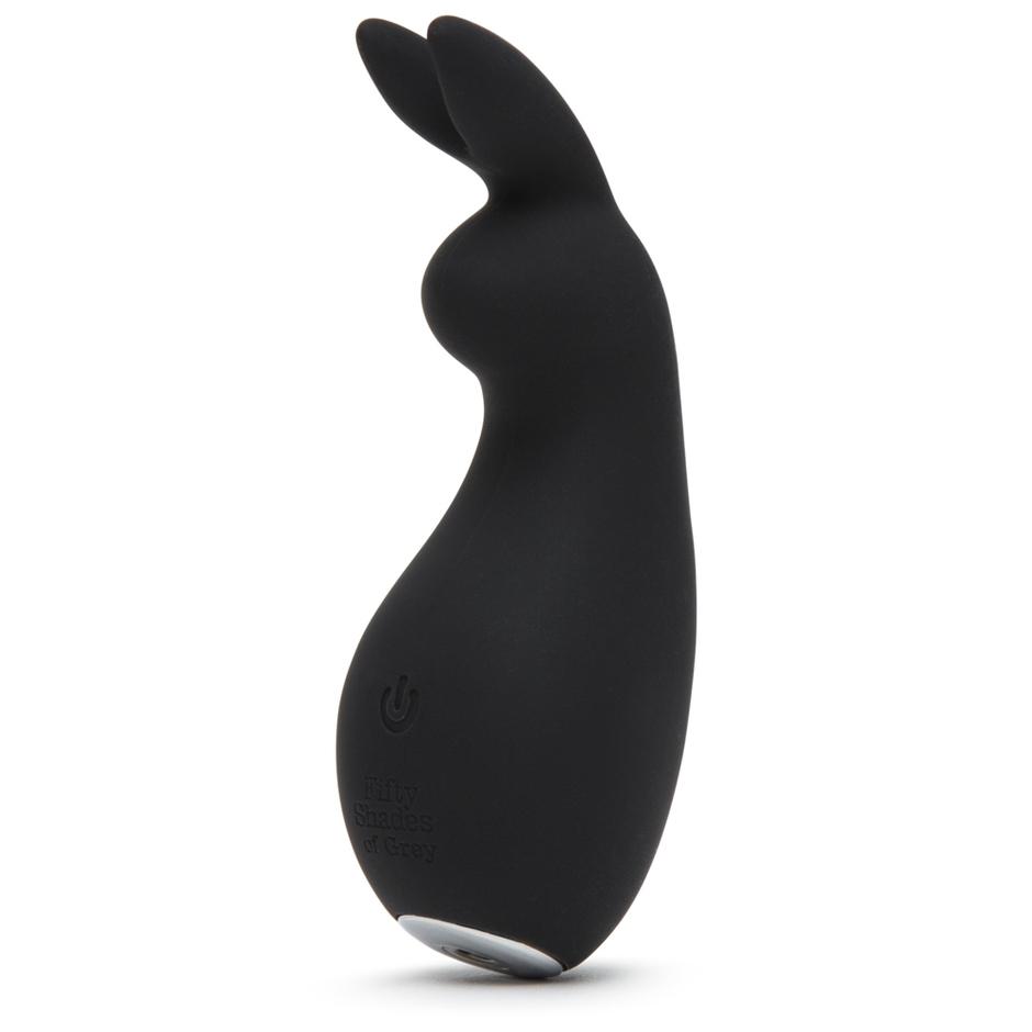 Black rabbit-shaped vibrator toy.