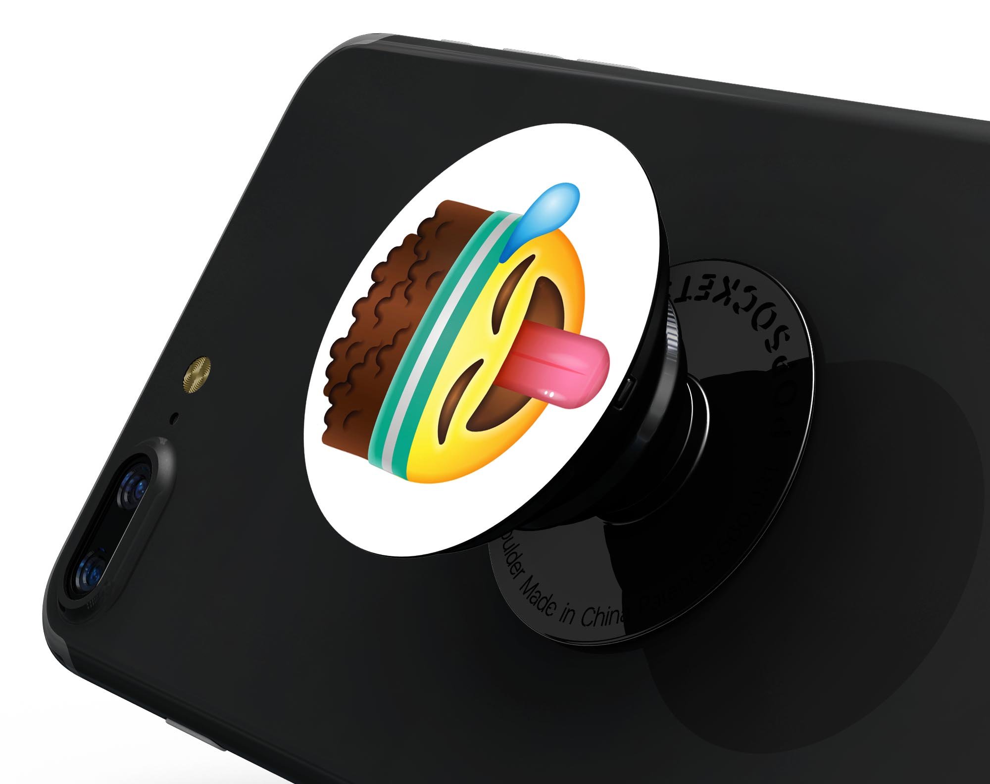 Fitness v1 Emoticon Emoji Skin Kit for PopSockets featuring vibrant emoticon designs on a premium vinyl material.