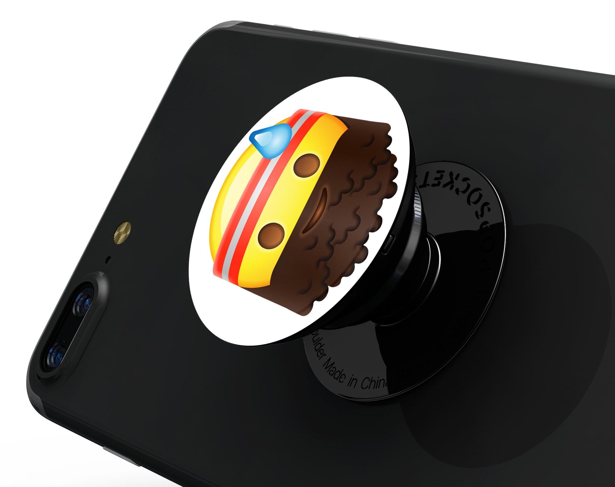 Fitness v2 Emoticon Emoji Skin Kit for PopSockets, showcasing vibrant emoticon designs on a smartphone grip.