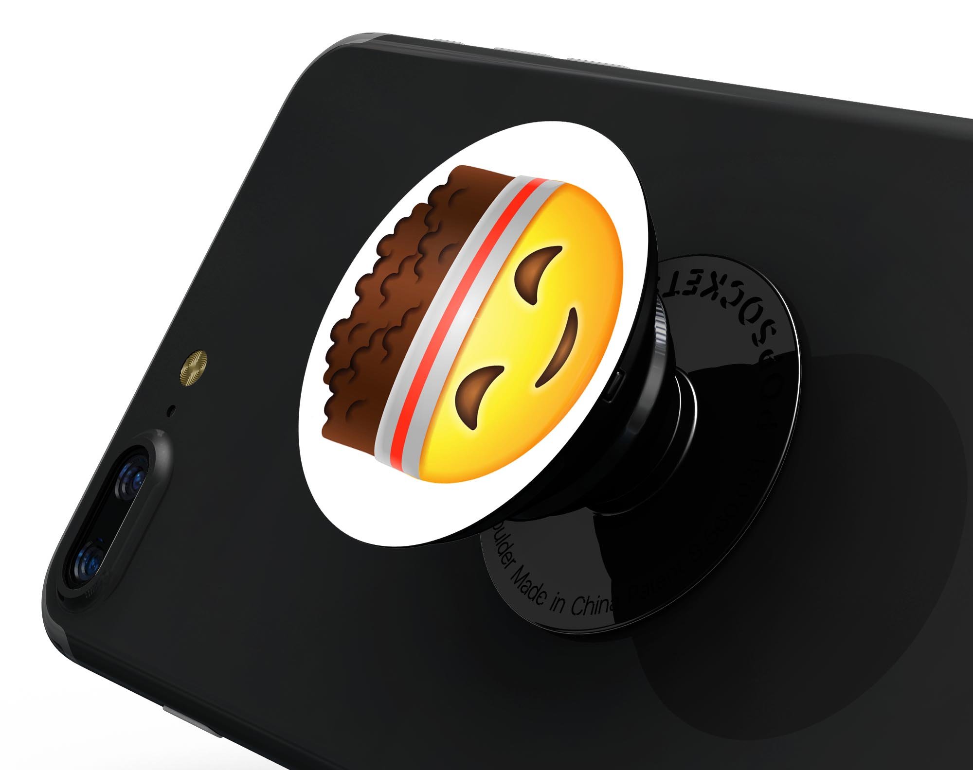 Fitness v3 Emoticon Emoji Skin Kit for PopSockets, showcasing vibrant emoticons on a durable vinyl surface.