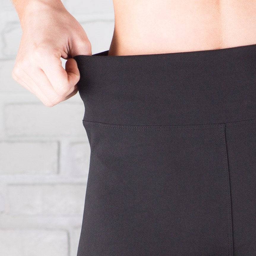 Flat Waist Soft Leggings featuring an extra tall waistband and soft fabric, ideal for everyday wear.