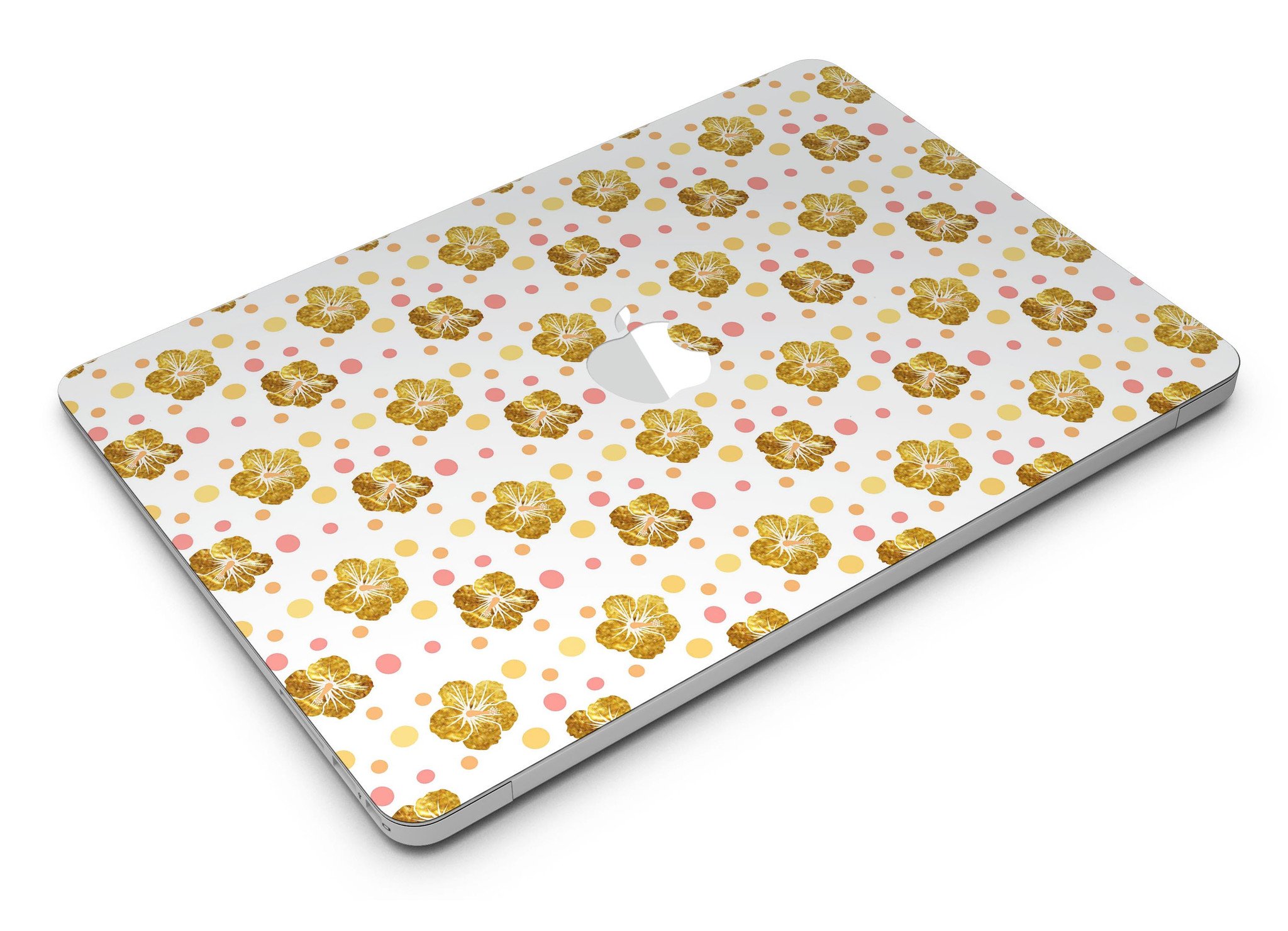 Floral Summer v1 MacBook Air Skin Kit showcasing vibrant floral design on a sleek MacBook Air.