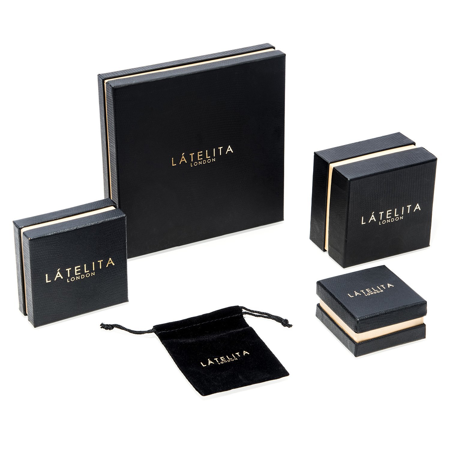 Black Latelita London jewelry boxes