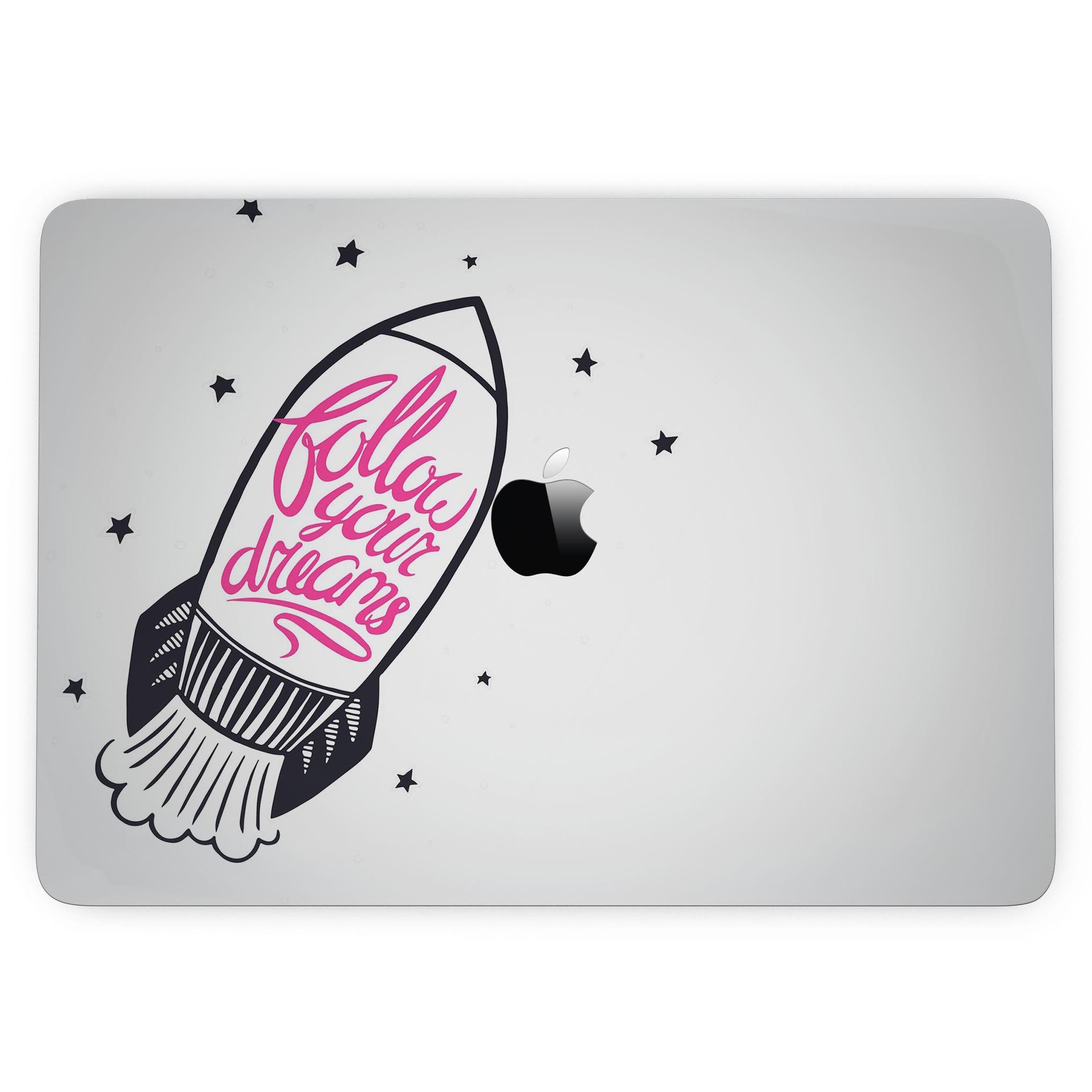 Follow Your Dreams Skin Kit for 13" MacBook Pro without Touch Bar, showcasing a stylish design and premium vinyl material.