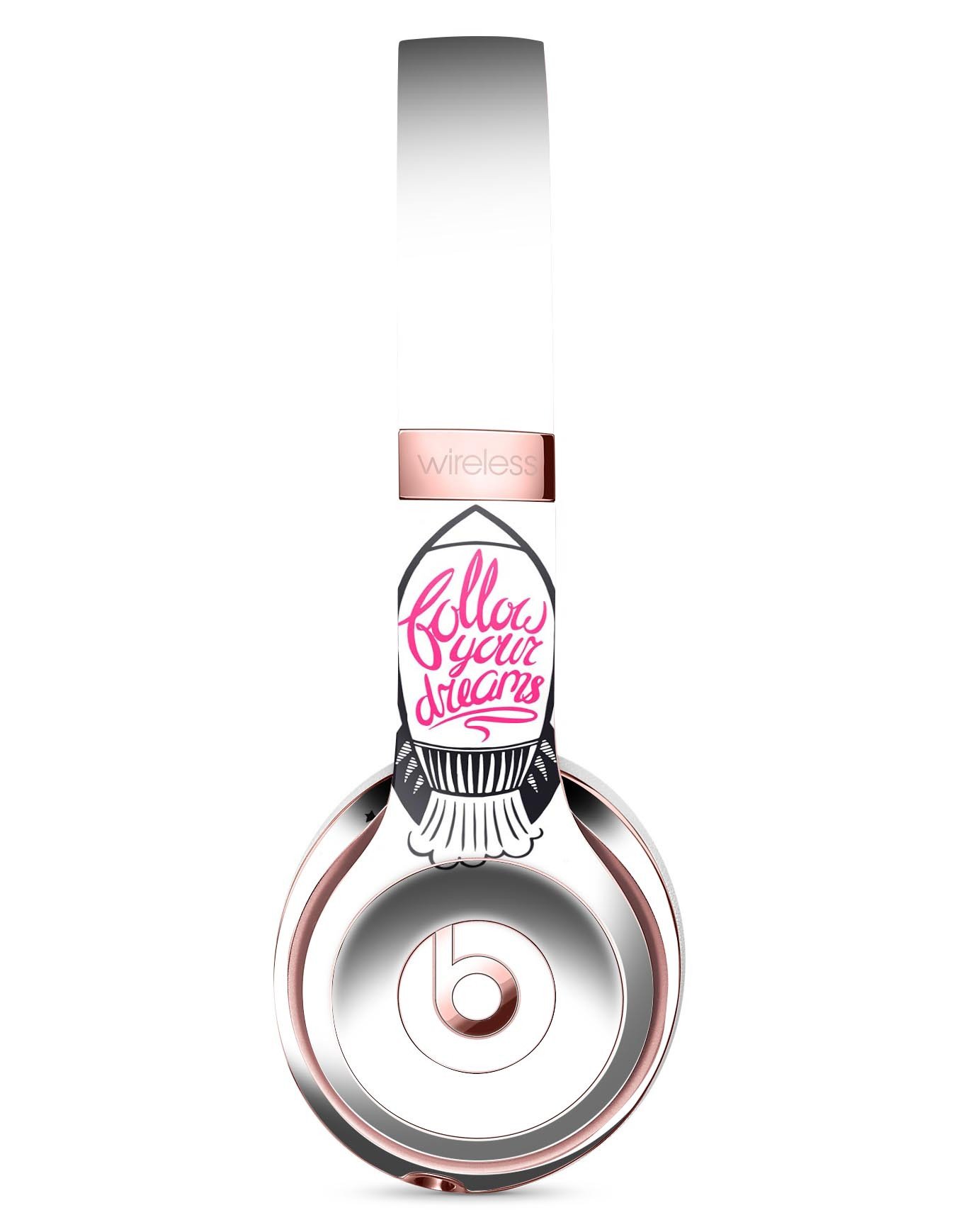 Follow Your Dreams Full-Body Skin Kit for Beats by Dre Solo 3, showcasing vibrant graphics and premium vinyl material.