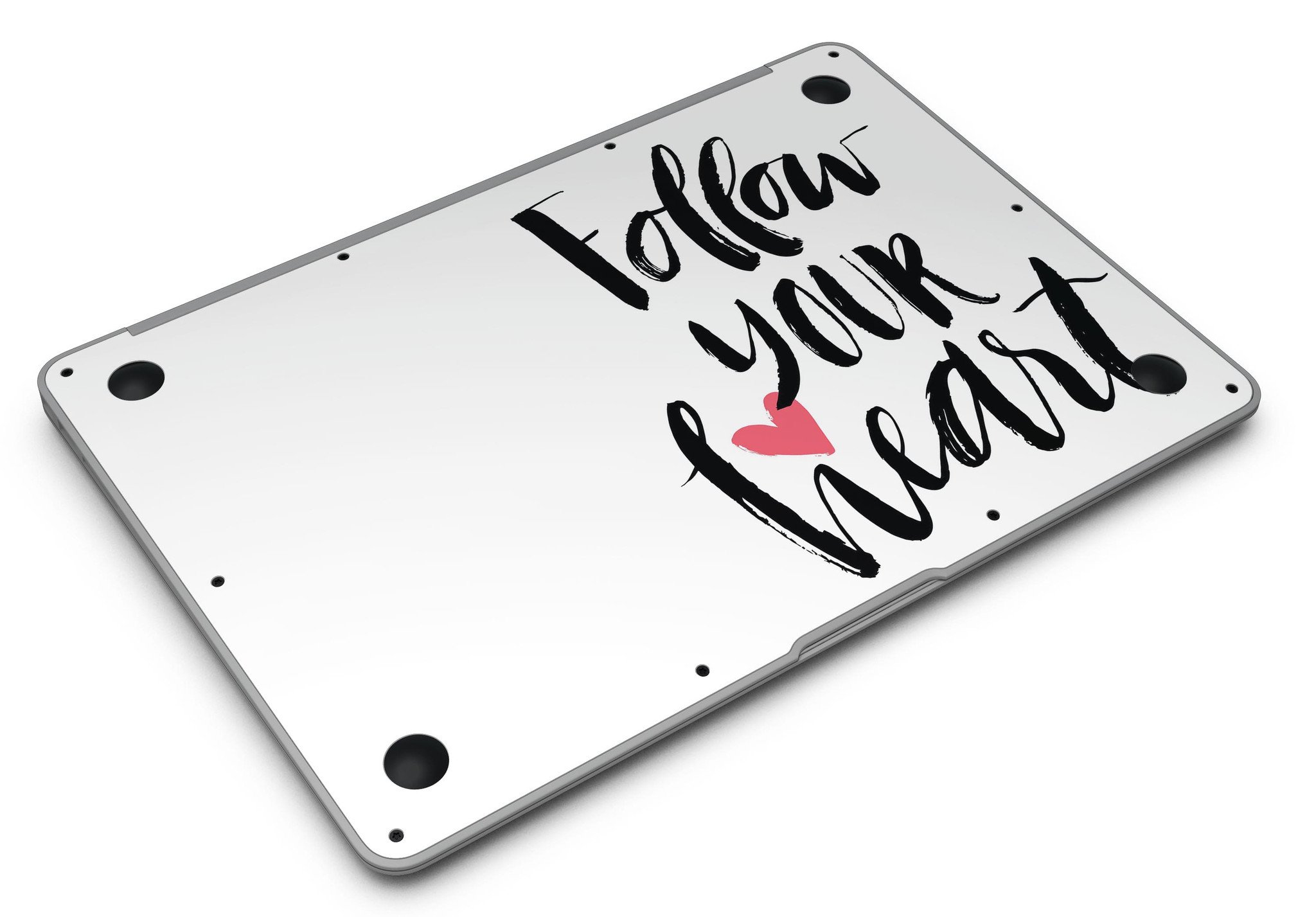 Follow Your Heart V2 MacBook Air Skin Kit showcasing vibrant design and premium vinyl material.