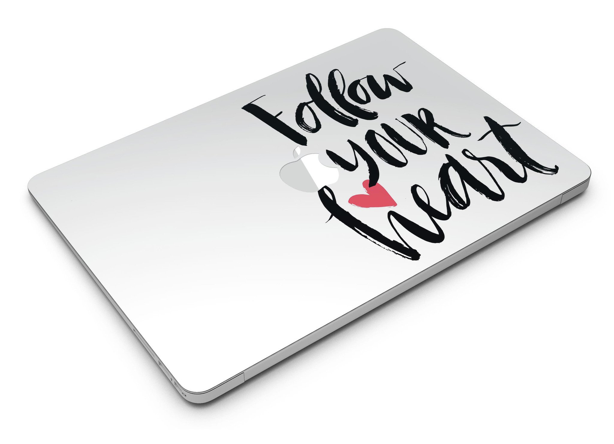 Follow Your Heart V2 MacBook Air Skin Kit showcasing vibrant design and premium vinyl material.