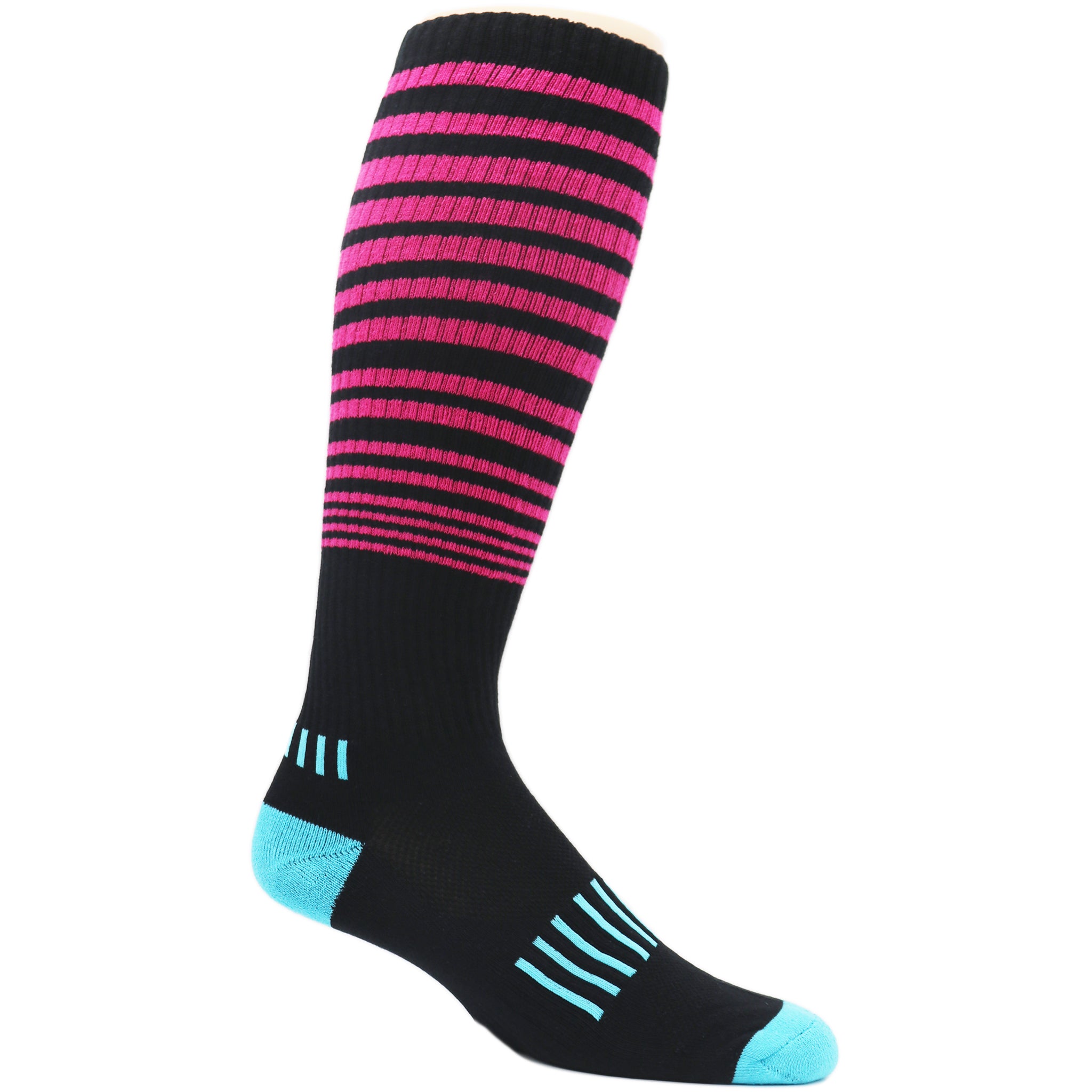 A pair of Force Deadlift Socks featuring a knee-high design, reinforced cushioning, and breathable cotton material, perfect for lifting.