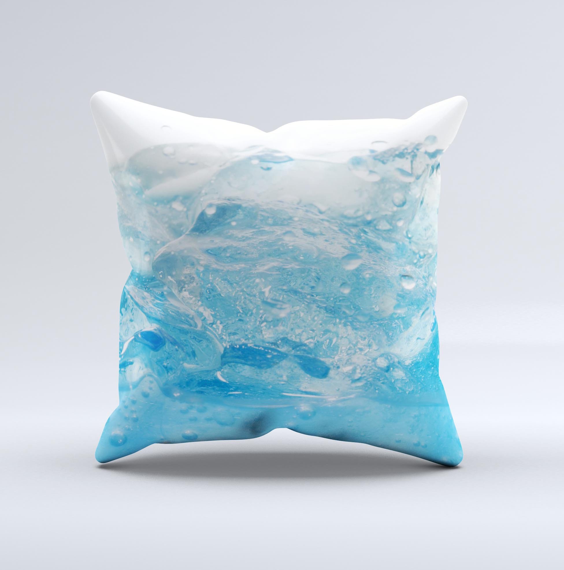 Fresh Water Ink-Fuzed Decorative Throw Pillow featuring unique hand-produced graphic design, crafted in Virginia.