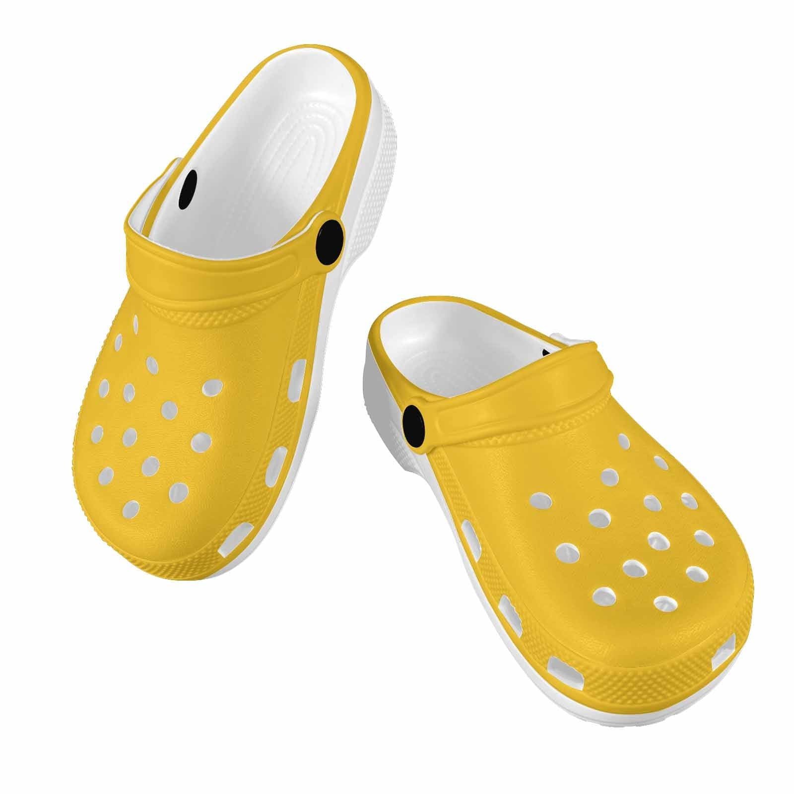 Freesia Yellow Clogs for Youth, lightweight and stylish footwear designed for comfort and active play.