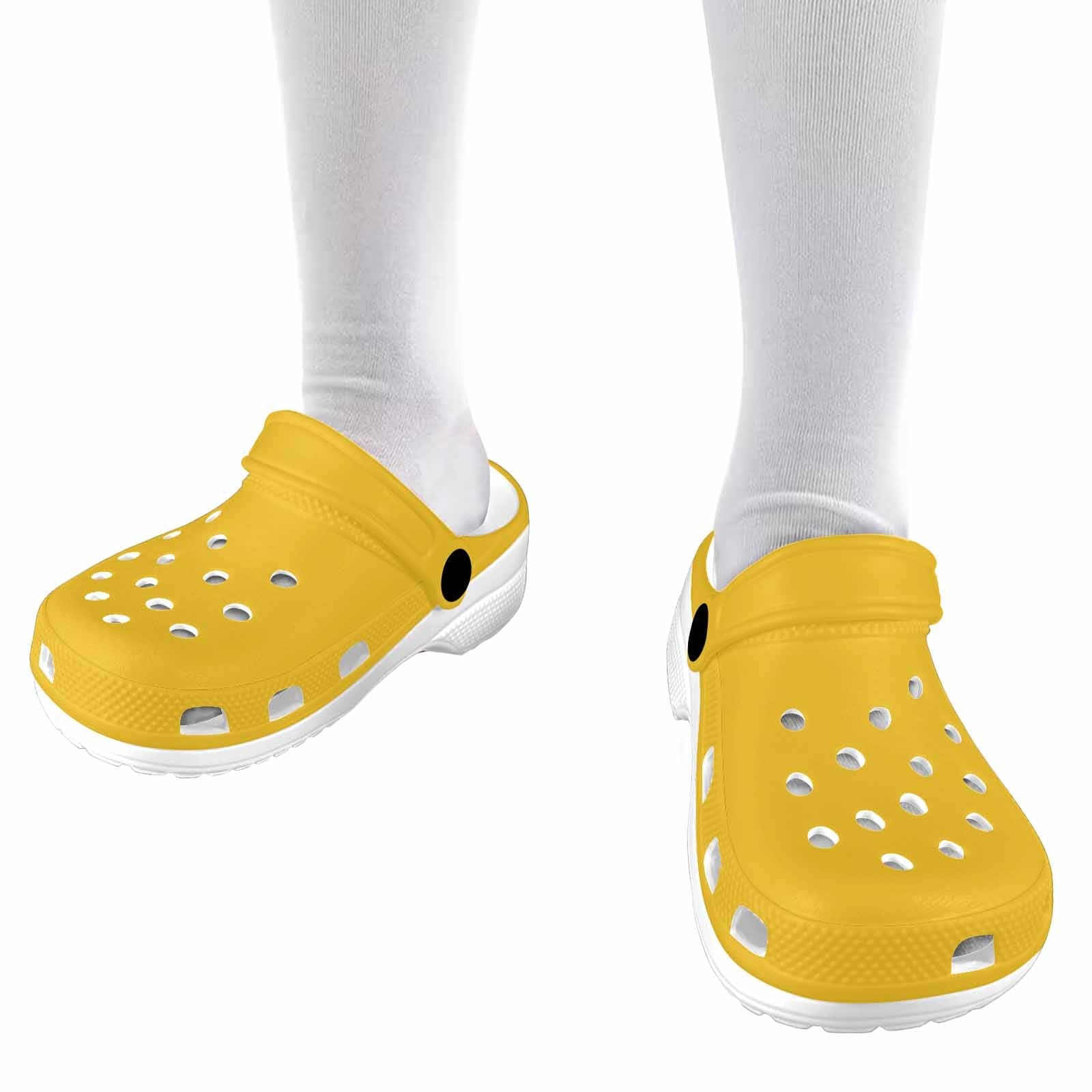 Freesia Yellow Clogs for Youth, lightweight and stylish footwear designed for comfort and active play.