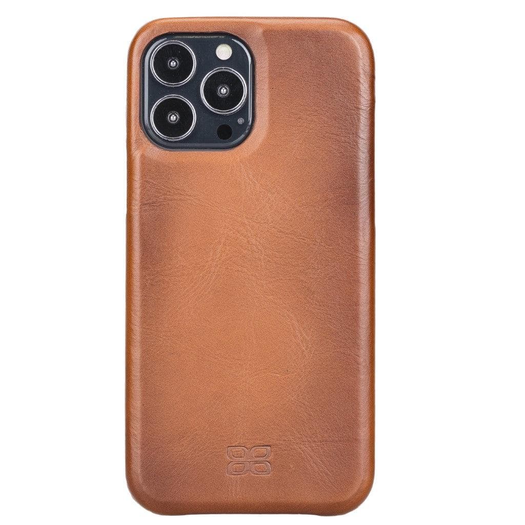 Full Leather Coating Back Cover for Apple iPhone 13 Series, showcasing premium leather finish and precise cutouts for buttons and ports.