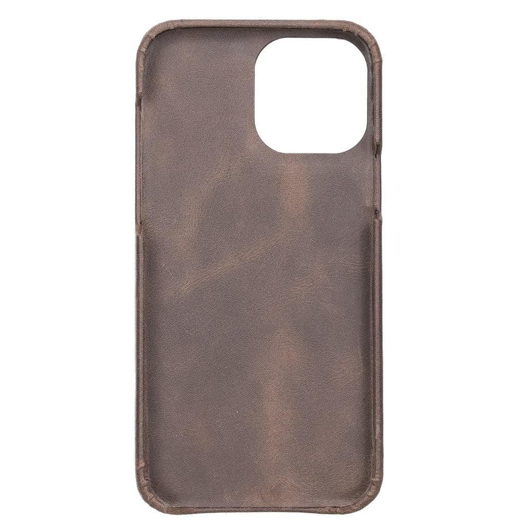 Full Leather Coating Back Cover for Apple iPhone 13 Series, showcasing premium leather finish and precise cutouts for buttons and ports.