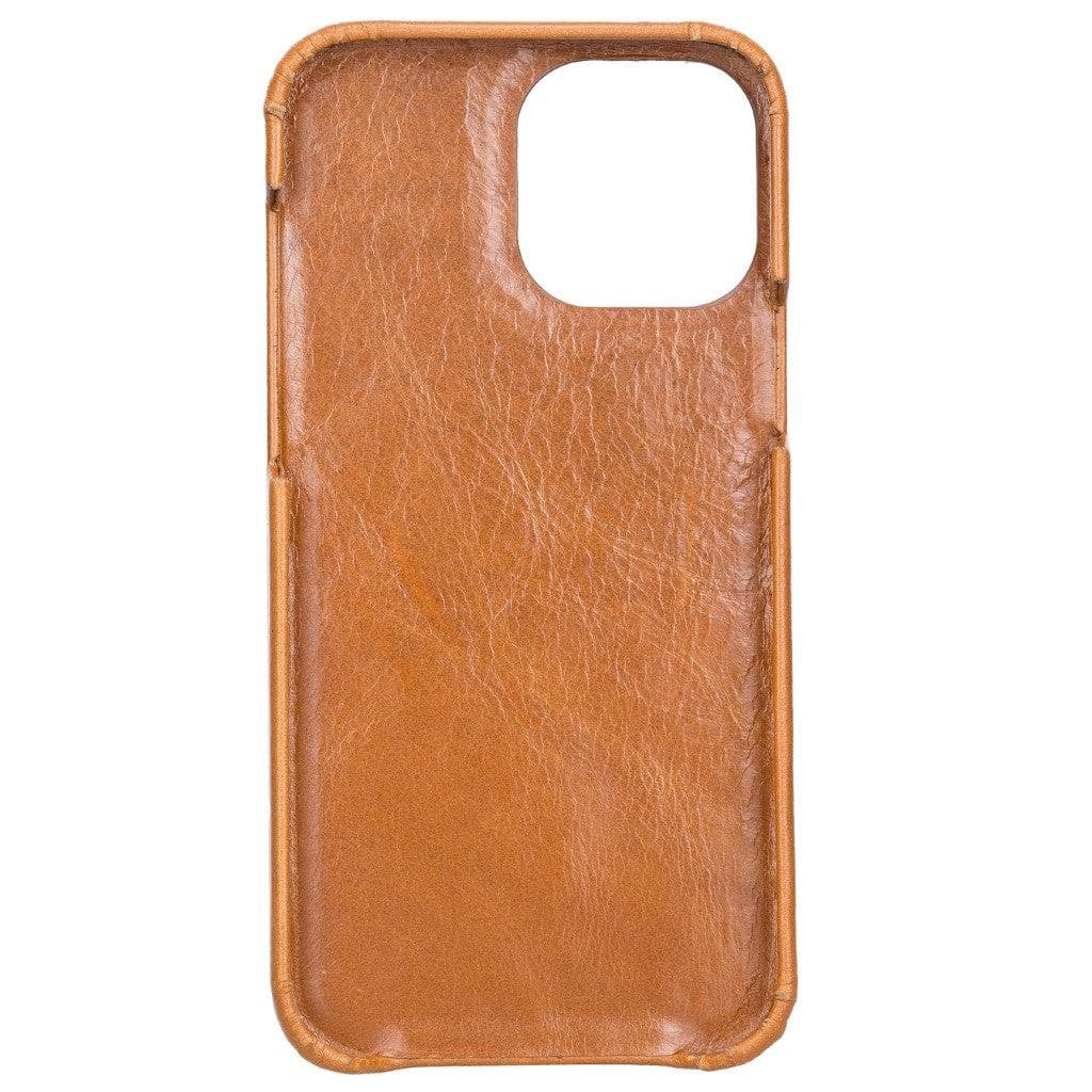 Full Leather Coating Back Cover for Apple iPhone 13 Series, showcasing premium leather finish and precise cutouts for buttons and ports.