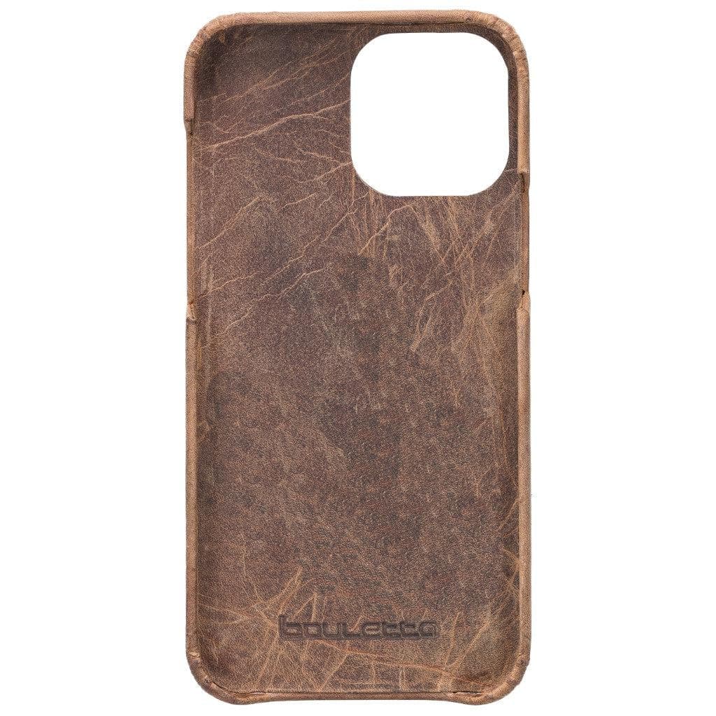 Full Leather Coating Back Cover for Apple iPhone 13 Series, showcasing premium leather finish and precise cutouts for buttons and ports.