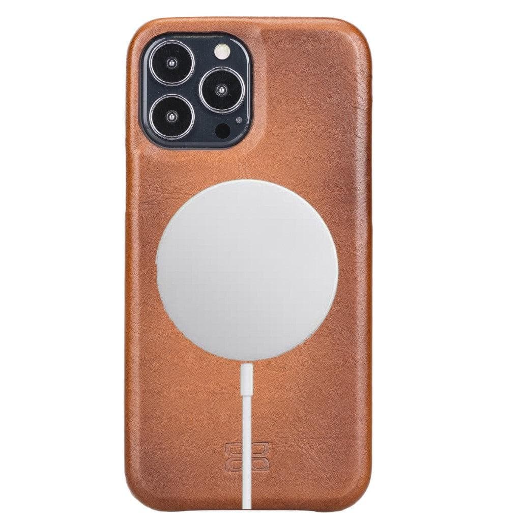 Full Leather Coating Back Cover for Apple iPhone 13 Series, showcasing premium leather finish and precise cutouts for buttons and ports.