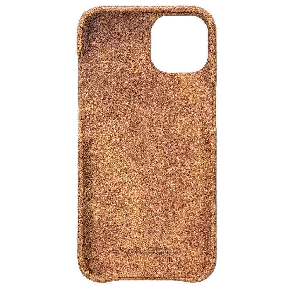 Full Leather Coating Back Cover for Apple iPhone 13 Series, showcasing premium leather finish and precise cutouts for buttons and ports.