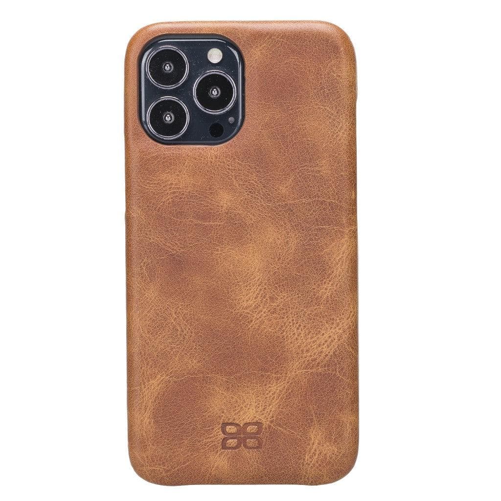 Full Leather Coating Back Cover for Apple iPhone 13 Series, showcasing premium leather finish and precise cutouts for buttons and ports.