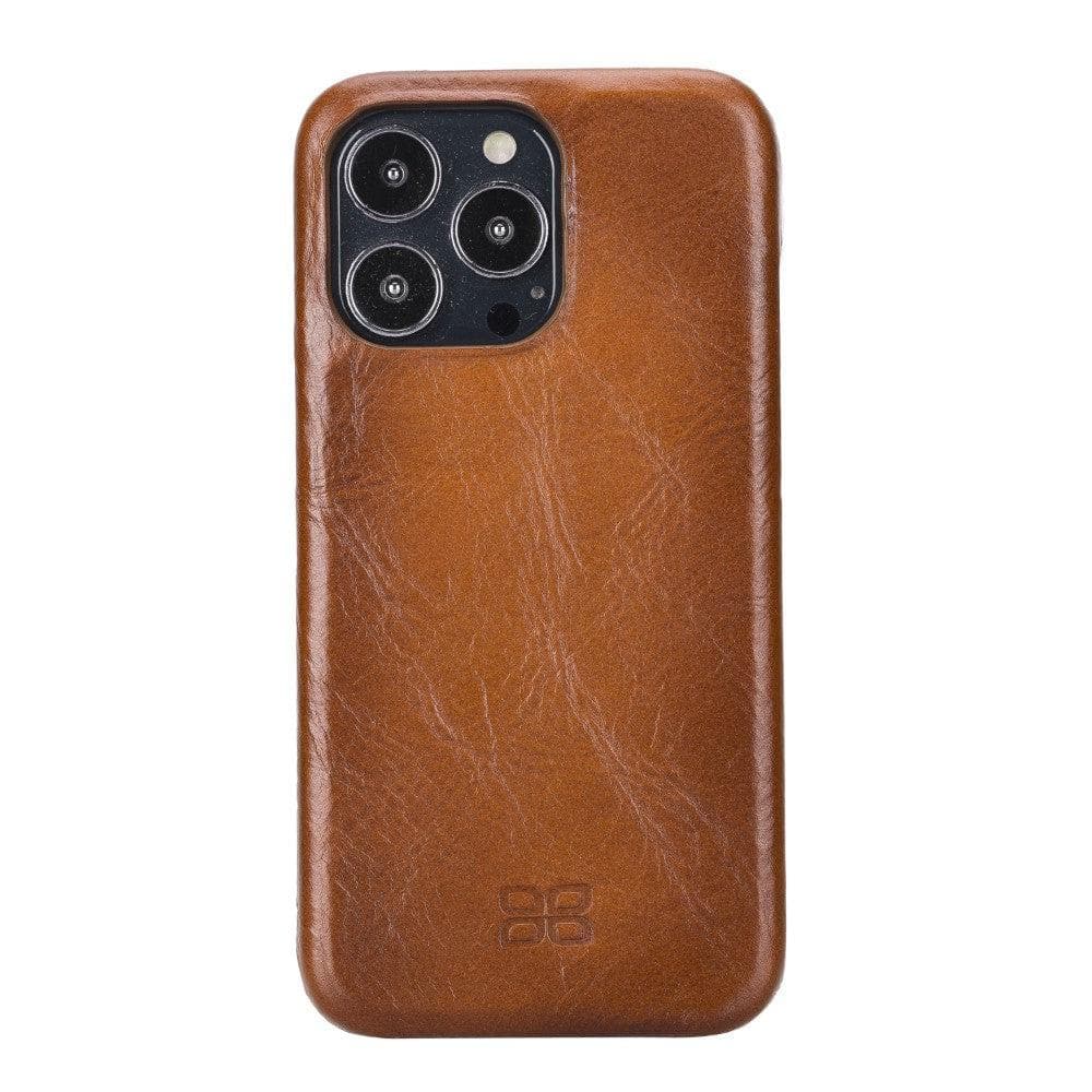 Full Leather Coating Back Cover for Apple iPhone 13 Series, showcasing premium leather finish and precise cutouts for buttons and ports.