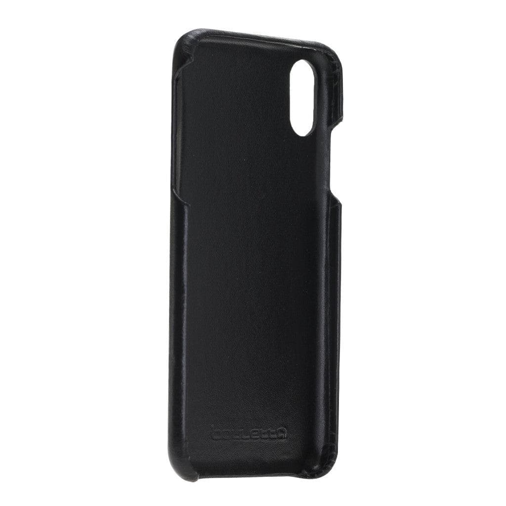 Full Leather Coating Detachable Wallet Case for Apple iPhone X Series, showcasing premium leather, card slots, and kick-stand feature.