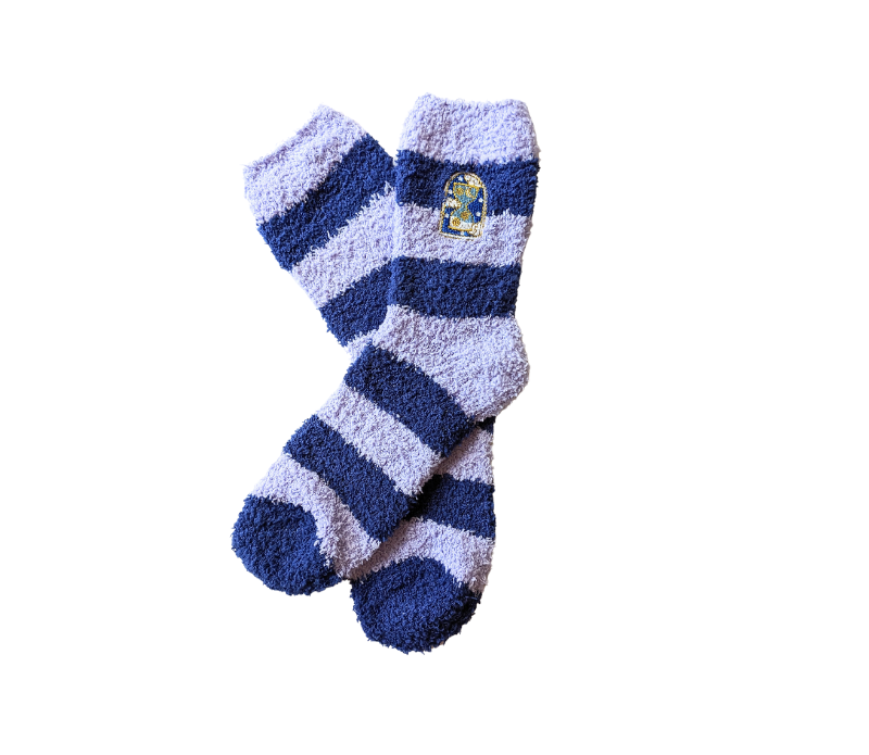 Cozy Fuzzy Dreams Socks in soft organic cotton, perfect for chilly nights by the fire.