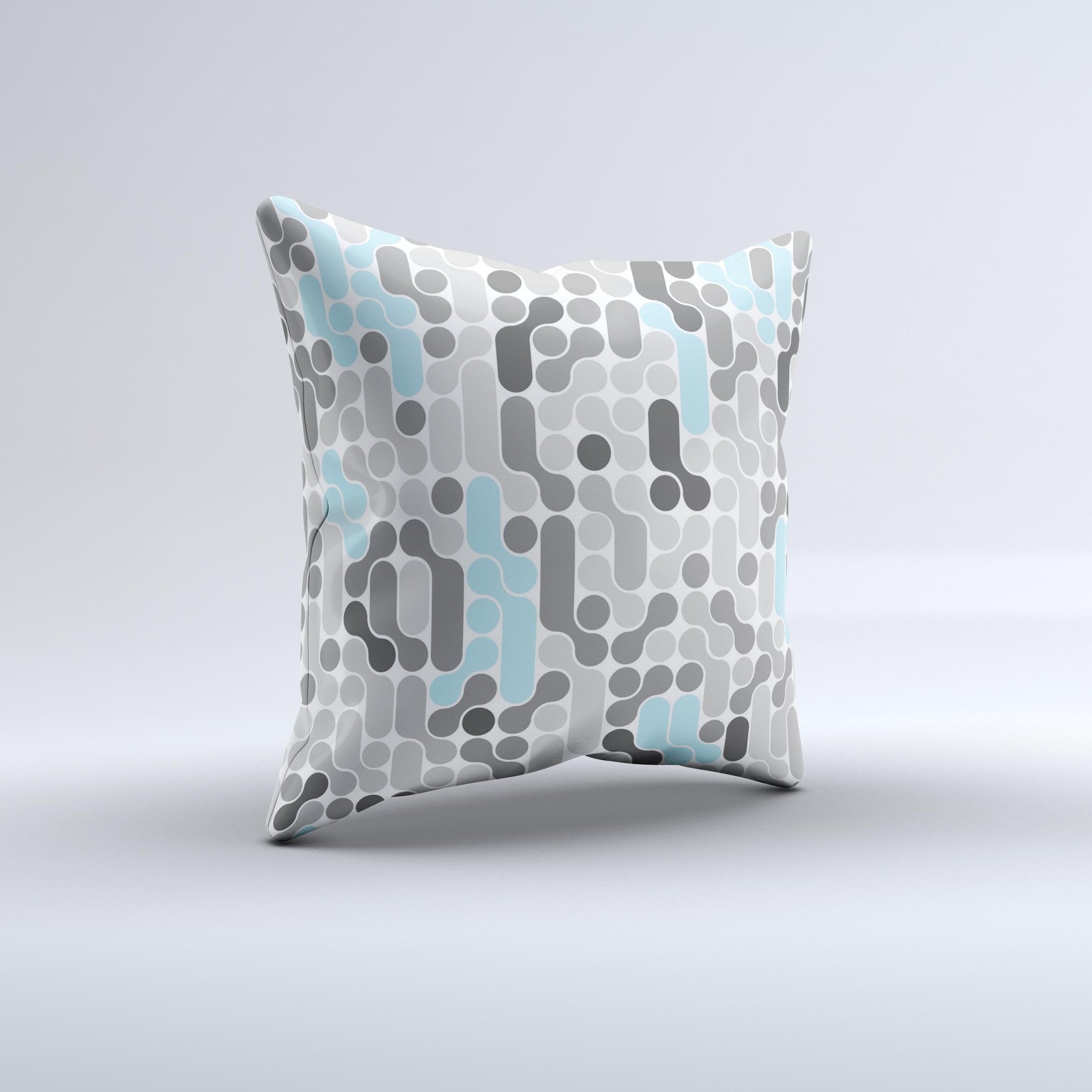 Genetics Ink-Fuzed Decorative Throw Pillow featuring unique hand-produced graphic design, crafted in Virginia with high-quality materials.