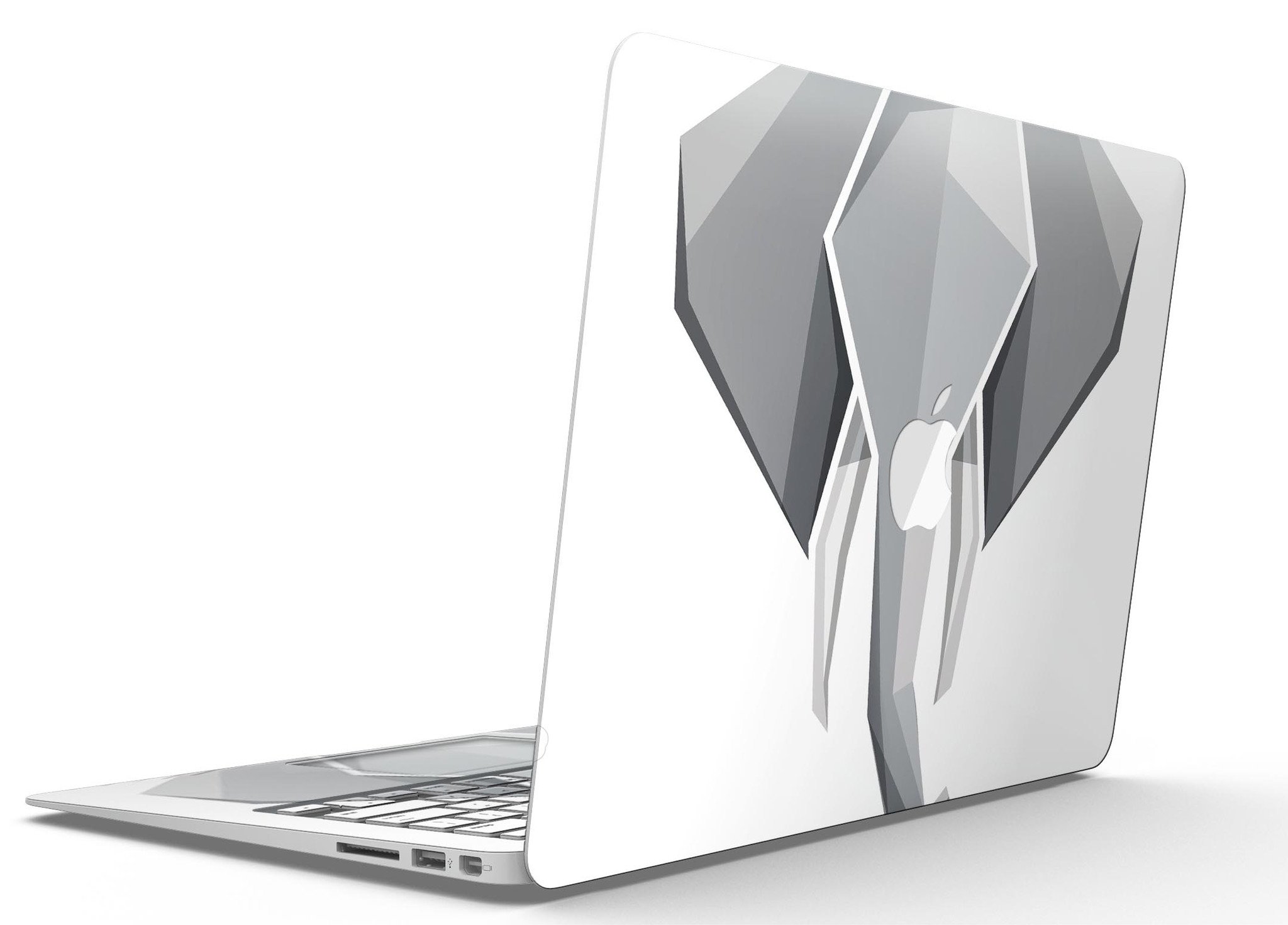 Geometric Elephant MacBook Air Skin Kit showcasing a vibrant elephant design on a sleek laptop surface.